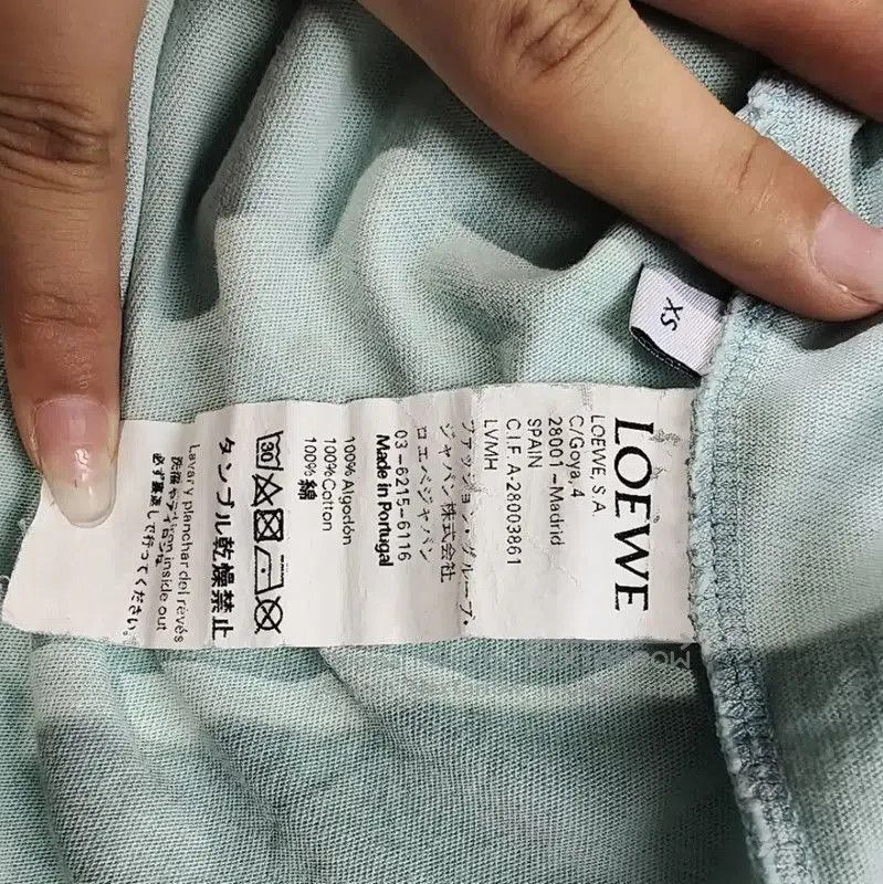 Loewe Loewe Blue Cotton Graphic Tee for Women . Size XS / US 0-2 / IT 36-38 - 5 Thumbnail