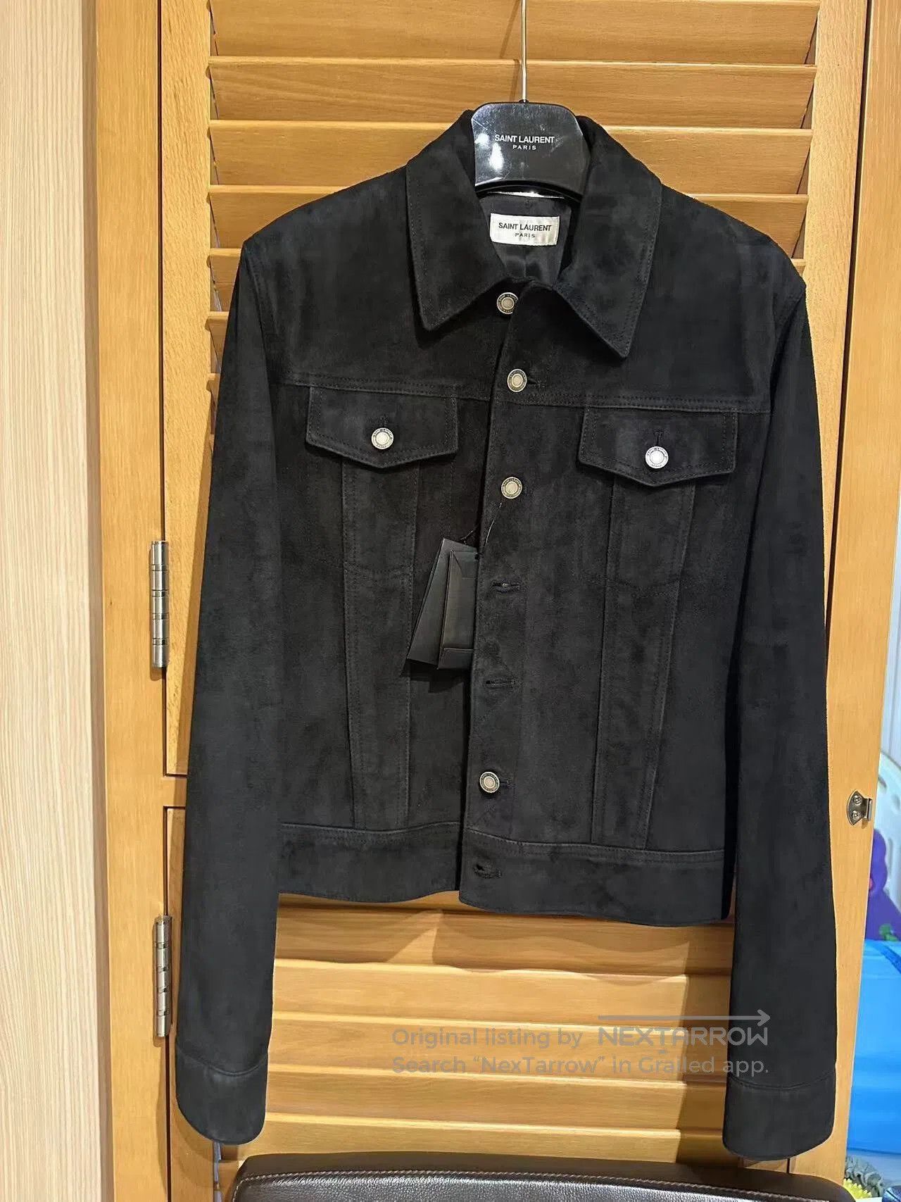 Yves Saint Laurent YSL Suede Leather Jacket SK049 XS. Size US S / EU 44-46 / 1 - 1 Thumbnail