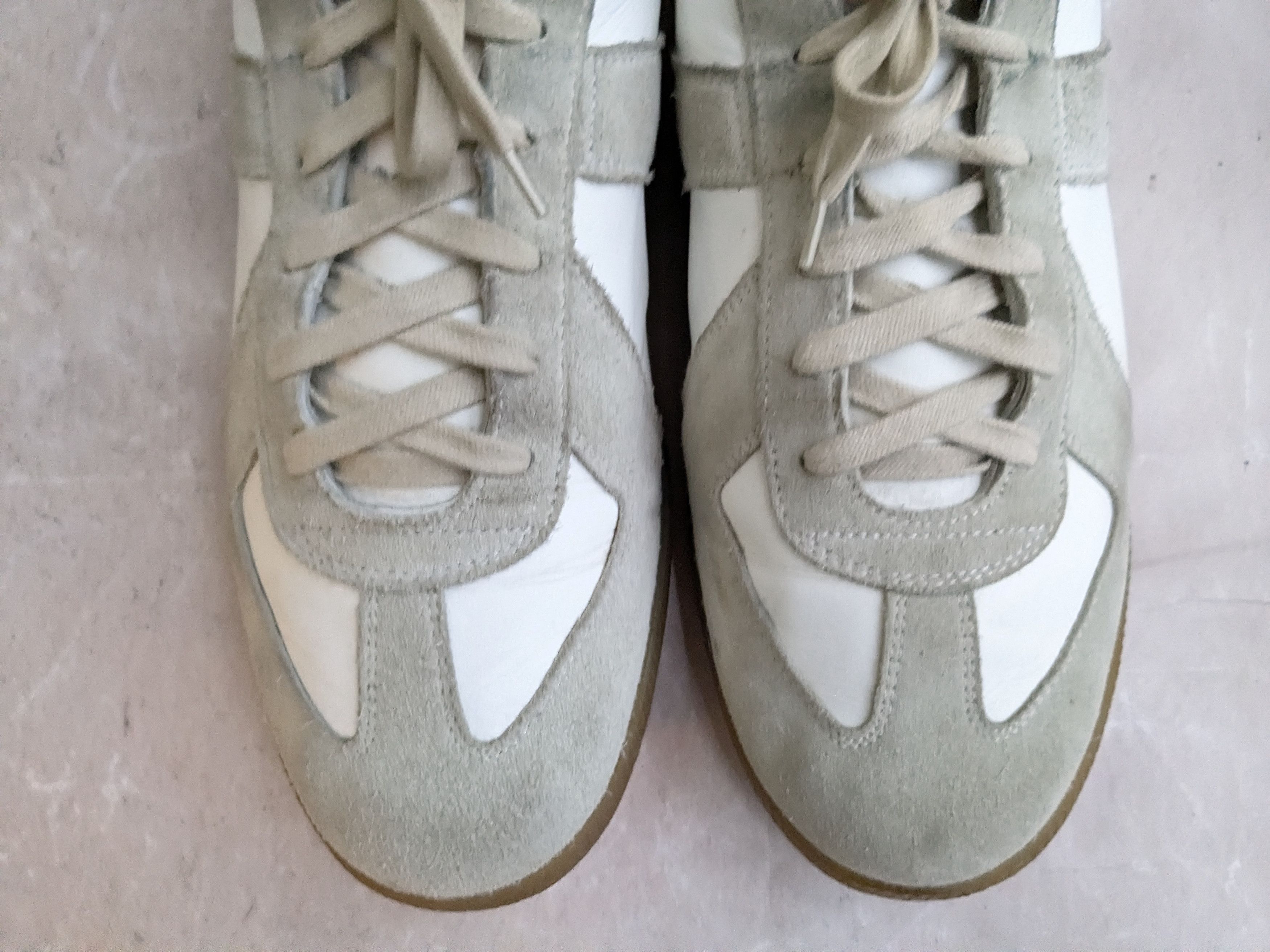Maison Margiela Maison Margiela Replica GAT White Gray 13 46 Low Tops Size US 13 / EU 46 - 2 Thumbnail