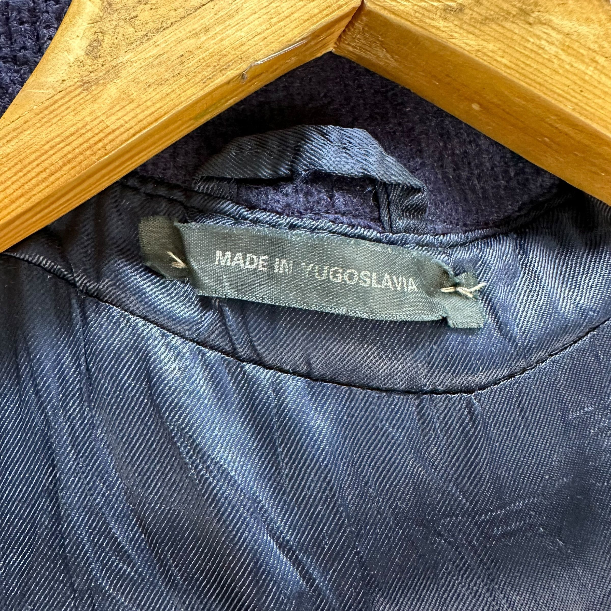 Vintage International Scene Button Zipper Hooded Wool Jacket A8-0196 Size US L / EU 52-54 / 3 - 10 Thumbnail