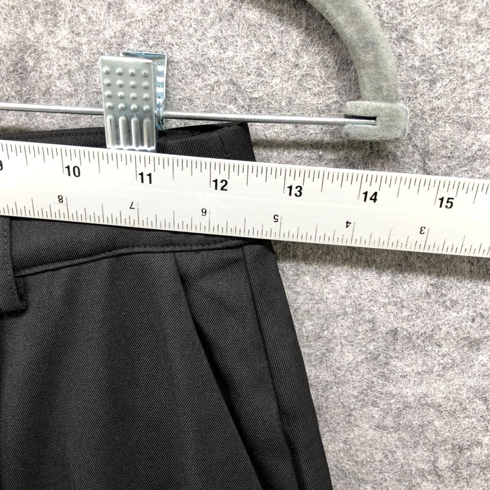 Vintage NA-KD High Waisted Wide Leg Dress Pants Womens 2 (32) Black Pleated Front Flowy Pants Size 26" / US 2 / IT 38 - 5 Thumbnail