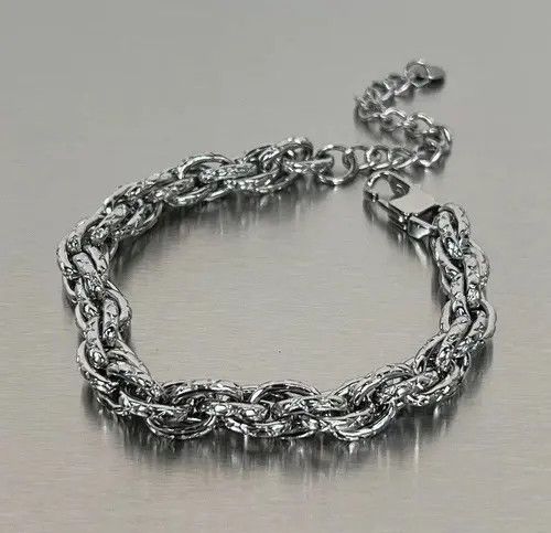 Jewelry Rope Chain Link Bracelet Size ONE SIZE - 7 Thumbnail
