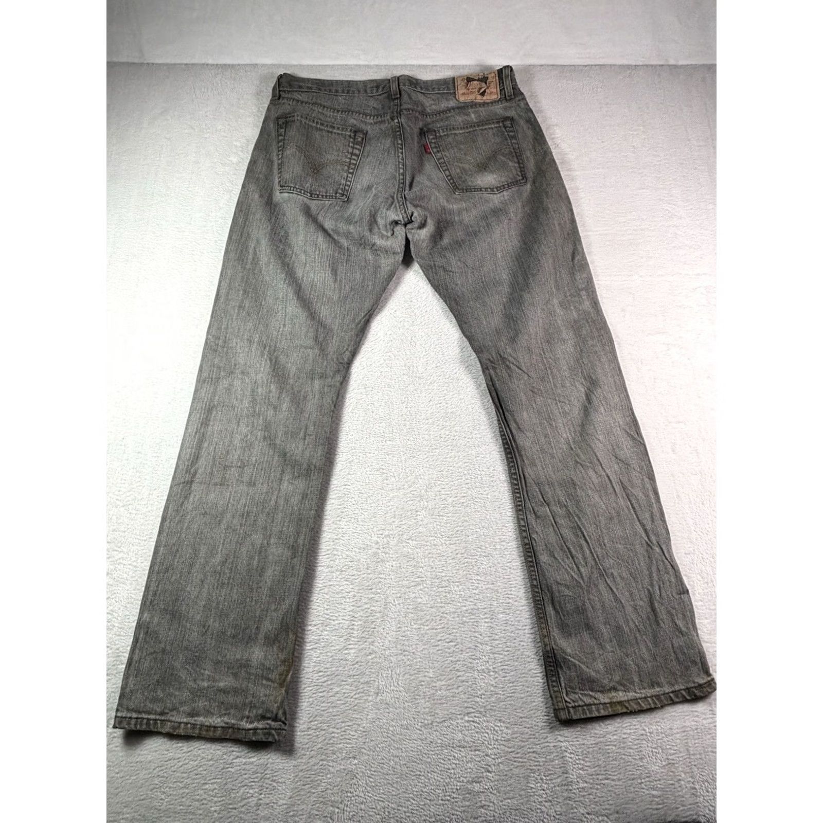 Levi's VINTAGE Levi's 514 Jeans Mens 34x32 Denim Straight Leg Jeans Gray 514 Straight Mens Regular Slim Stretch"} Size US 34 / EU 50 - 2 Thumbnail