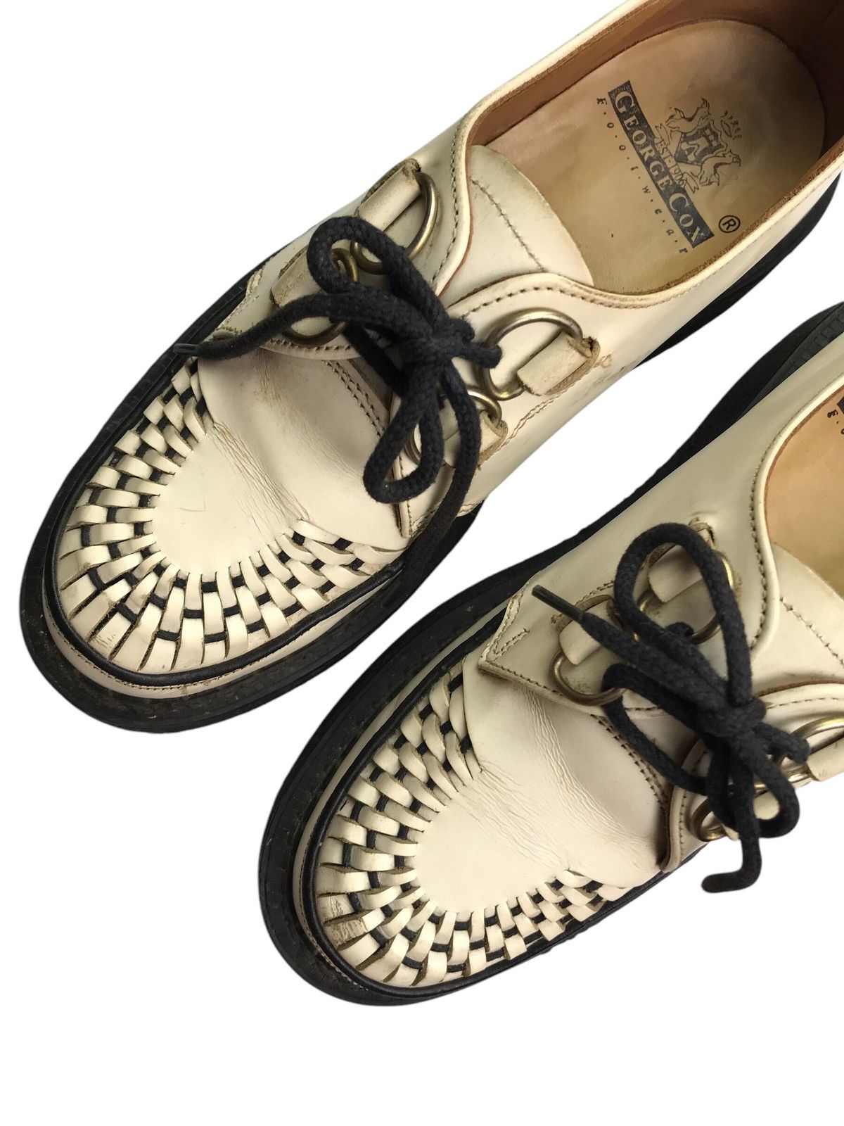 George Cox 🇬🇧 GEORGE COX GIBSON D RING CREEPER LEATHER Size US 8 / EU 41 - 6 Thumbnail