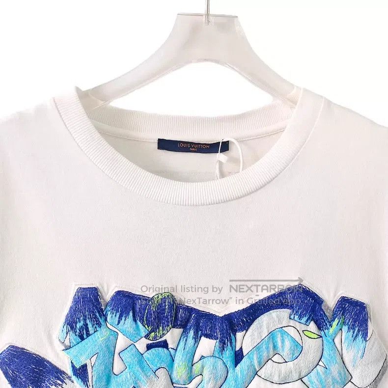 Louis Vuitton Louis Vuitton 22 white embroidered graffiti-lettered logo Size US L / EU 52-54 / 3 - 4 Thumbnail