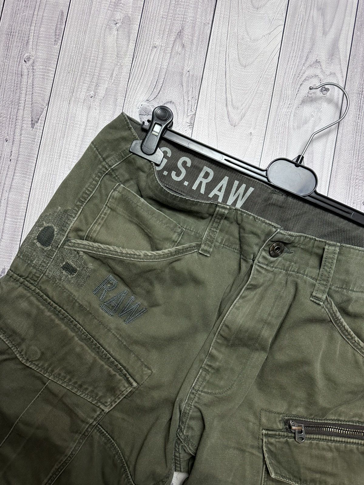 G-Star × Vintage Vintage Raw G Star cargo pants pockets zip size 36 rare Size US 36 / EU 52 - 10 Thumbnail