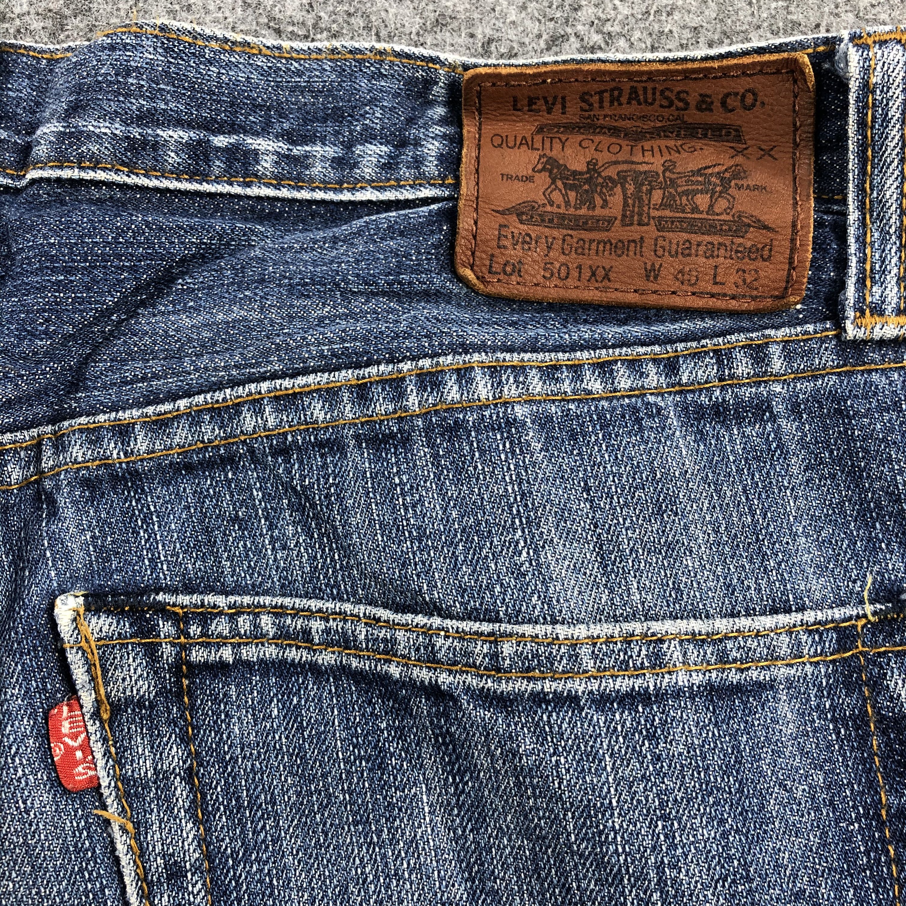 Levi's × Vintage Vintage 90s Blue Wash Levis 501 Jeans-JM1384 Size US 38 / EU 54 - 7 Thumbnail