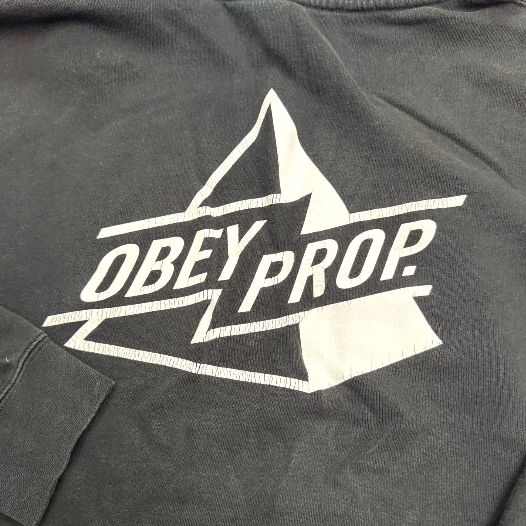 Obey OBEY Hoodie Mens M Black Cotton Polyester Graphic Pullover Sweatshirt Hooded Logo All Seasons Winter Spring Fall Regular Fit Size US M / EU 48-50 / 2 - 4 Thumbnail