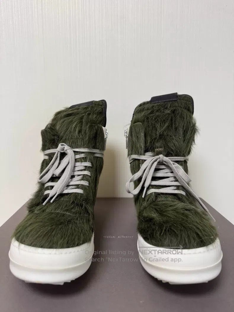 Rick Owens Rick Owens 21 FW Green Hair Inverted Triangle shoes Size US 9 / EU 42 - 7 Thumbnail