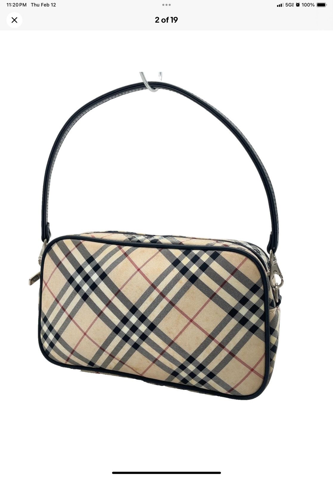 Burberry 👝👝👝👝Mini Vintage BURBERRY👝👝👝👝!!! Size ONE SIZE - 2 Thumbnail