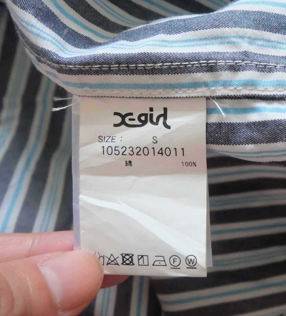 X-LARGE X-Girl Face Striped Shirt Size US M / EU 48-50 / 2 - 6 Thumbnail