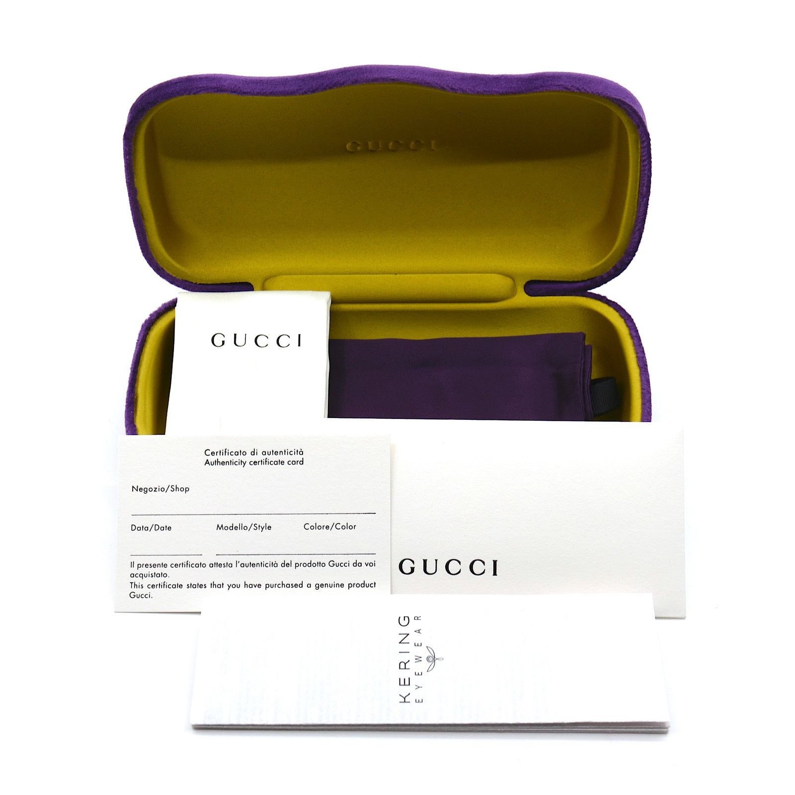 Gucci NEW GUCCI GG1133O 002 VIOLET AUTHENTIC EYEGLASSES FRAME Size ONE SIZE - 14 Thumbnail