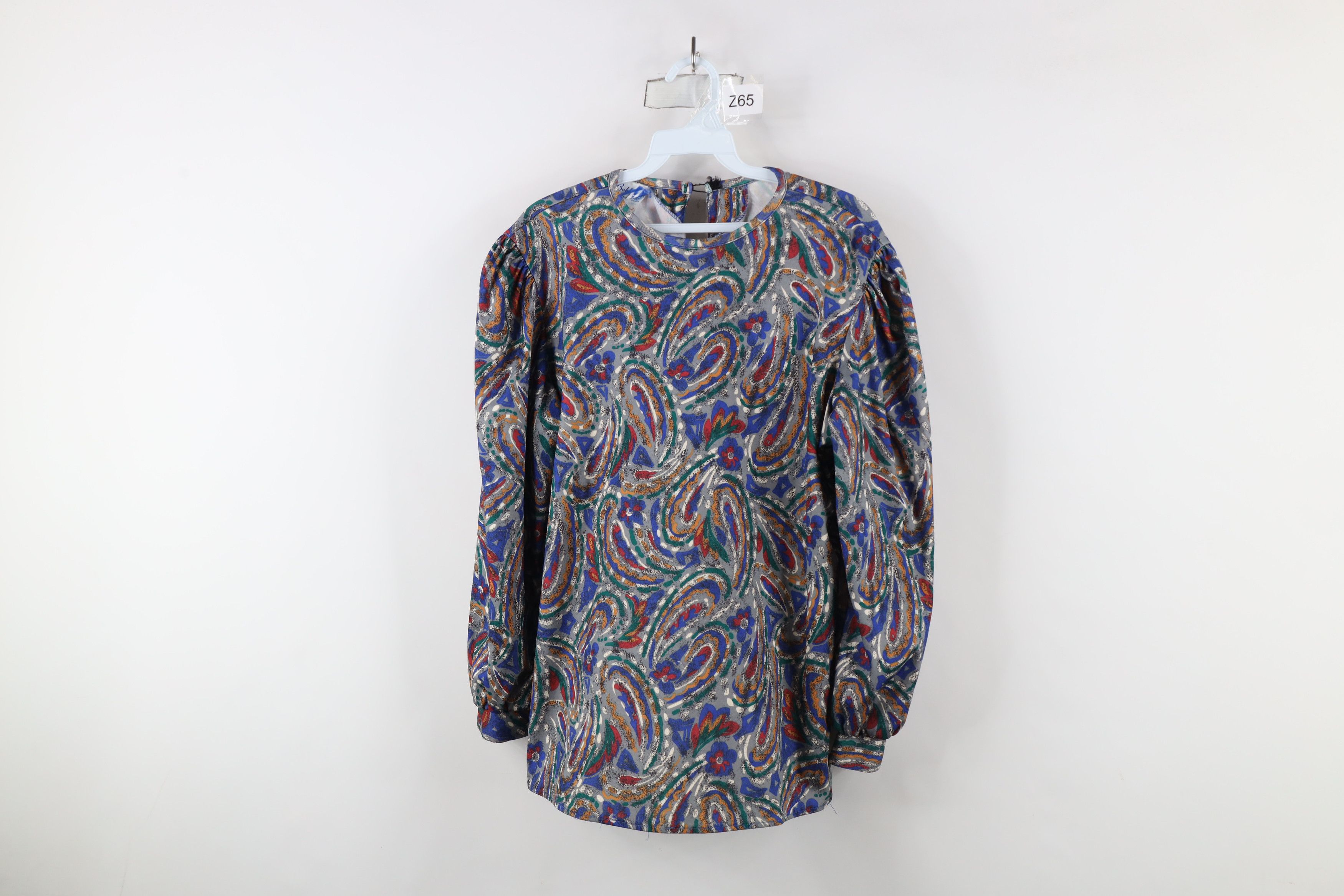 Vintage Vintage 80s 90s Streetwear Paisley Flower Knit Shirt Top USA Size XL / US 12-14 / IT 48-50 - 1 Thumbnail