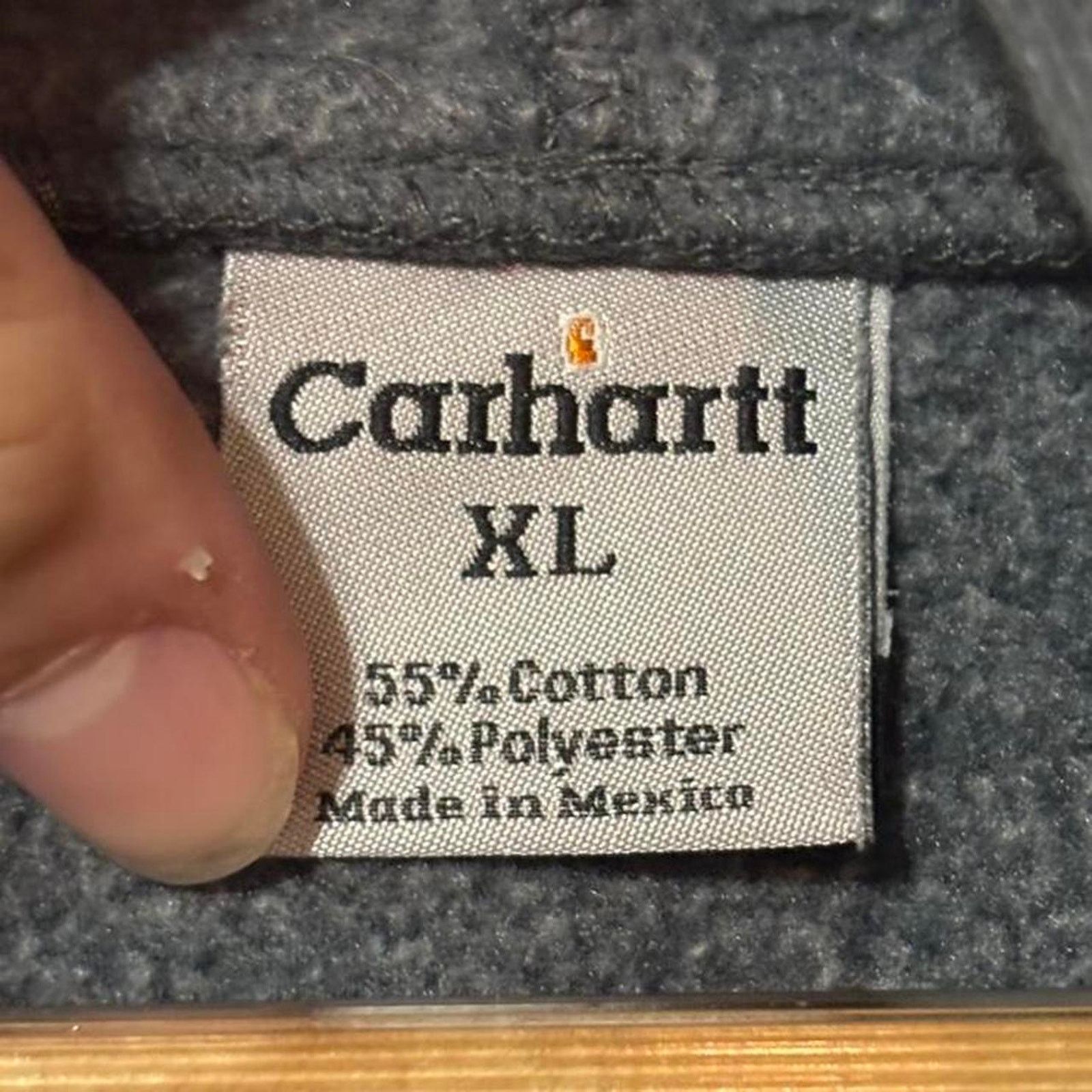 Carhartt Vintage 90s/2000s Carhartt Workwear Zip-Up Hoodie Sweatshirt Size US XL / EU 56 / 4 - 4 Thumbnail