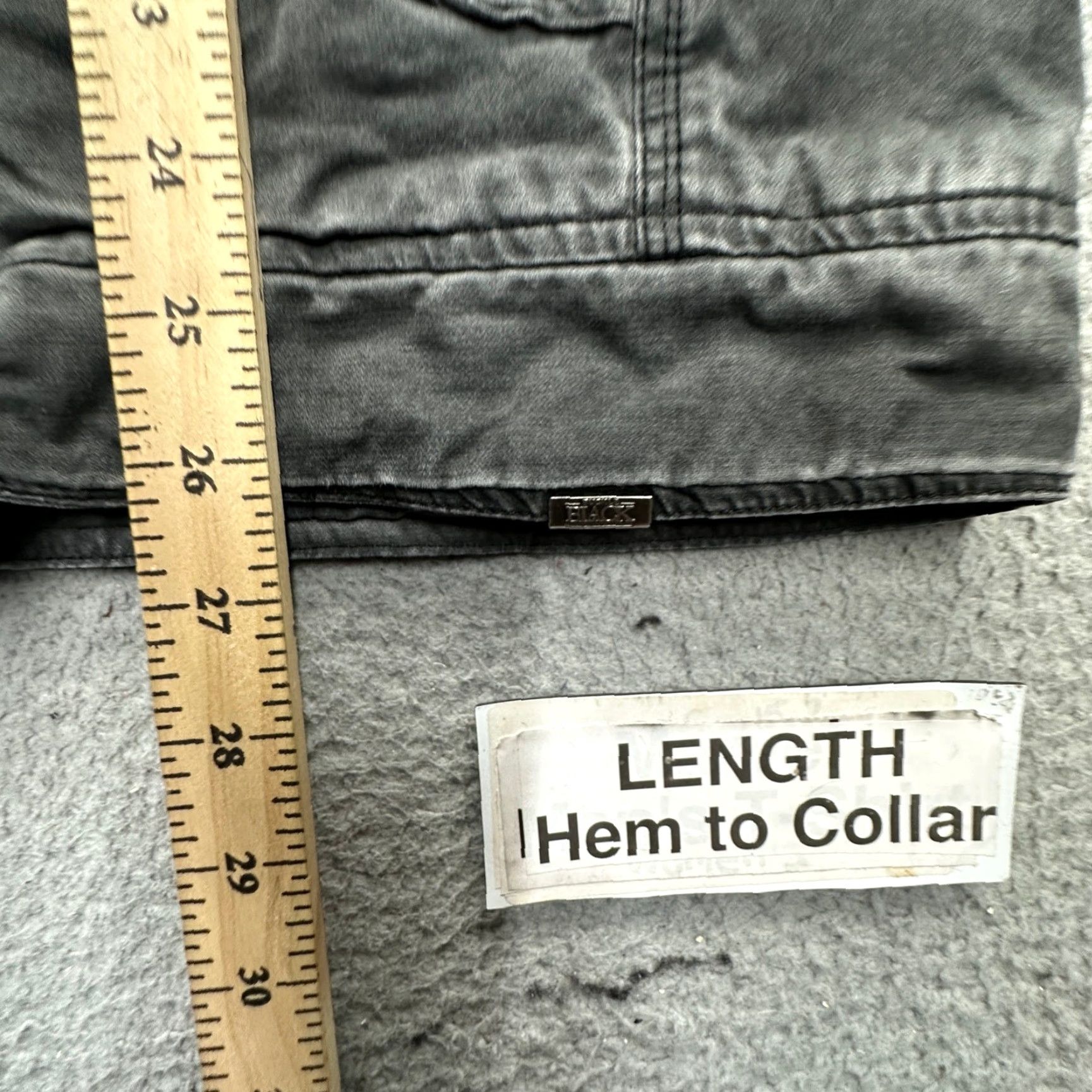 BKE BKE Buckle Slashed Fleece Lined Hooded Jacket Mens Medium Gray Full Zip Pockets Size US M / EU 48-50 / 2 - 6 Thumbnail