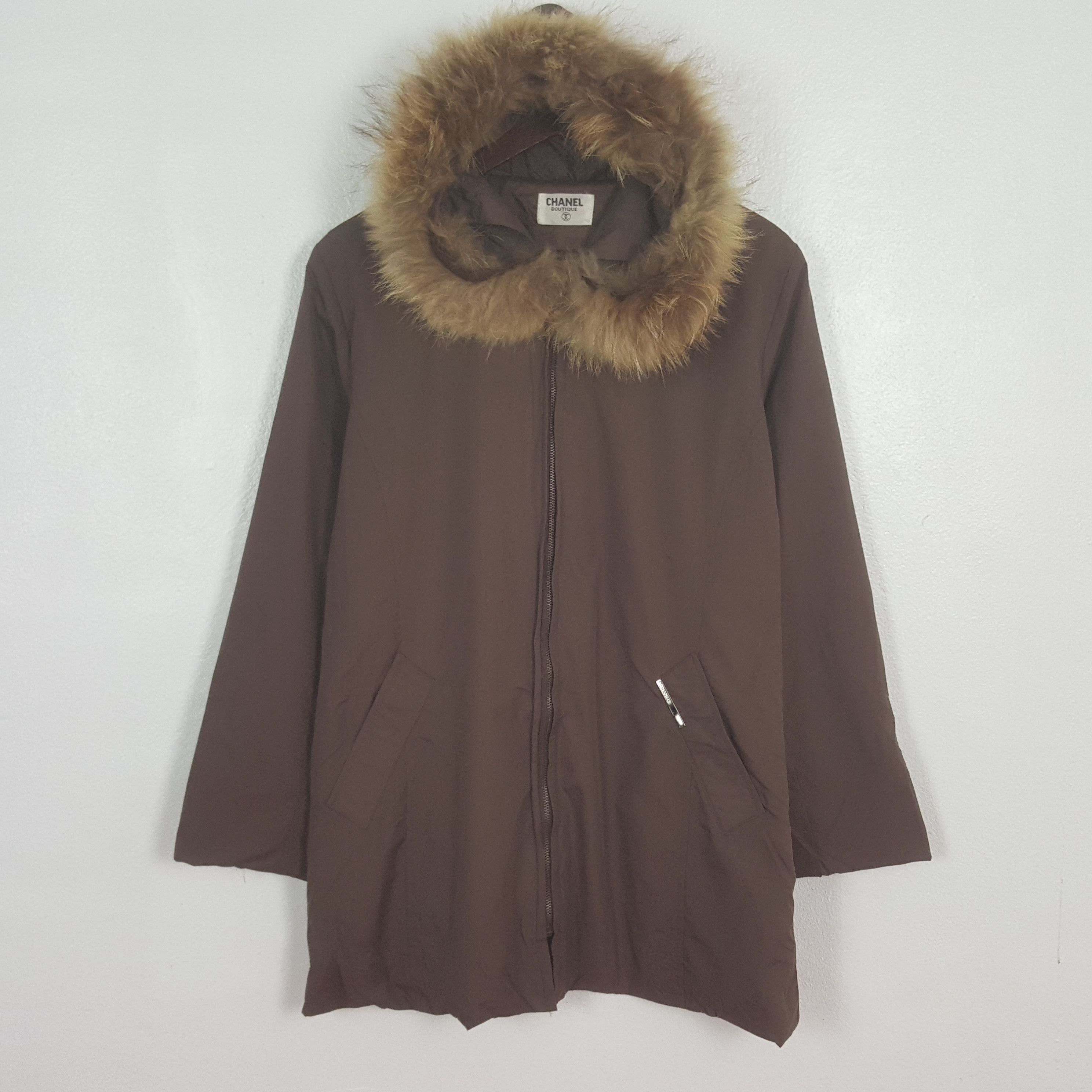 Chanel Vintage Chanel Winter Jacket Fur Hoodie Size S / US 4 / IT 40 - 1 Thumbnail