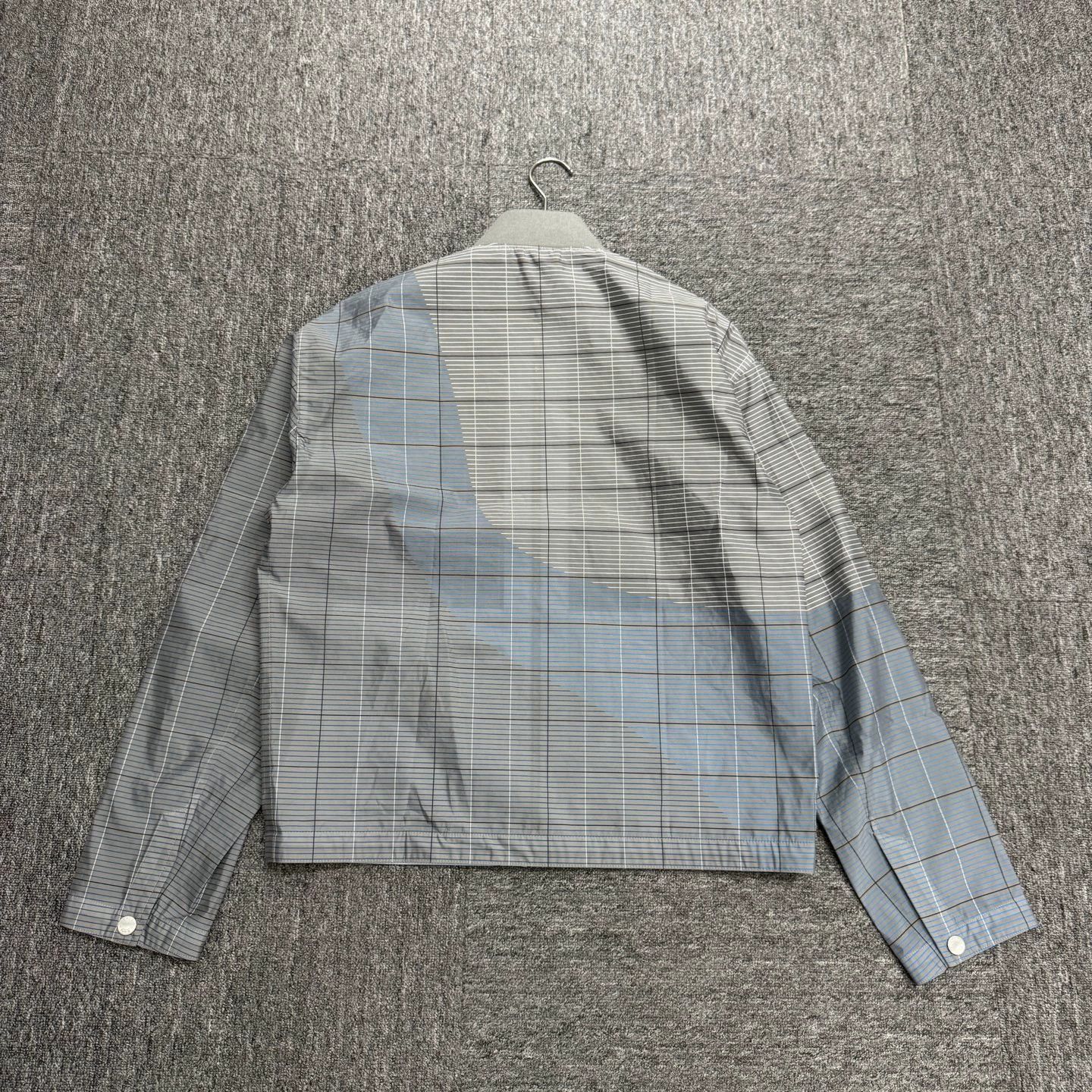 Hermes Hermes blue gray check jacket 46 Size US S / EU 44-46 / 1 - 5 Thumbnail