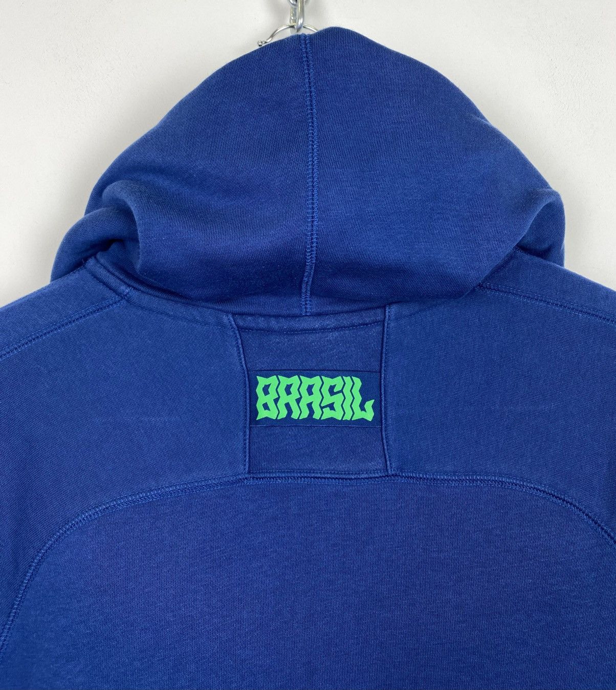 Nike Nike Brasil Soccer Football Hoodie Size M Blue Long Sleeve Size US M / EU 48-50 / 2 - 11 Thumbnail