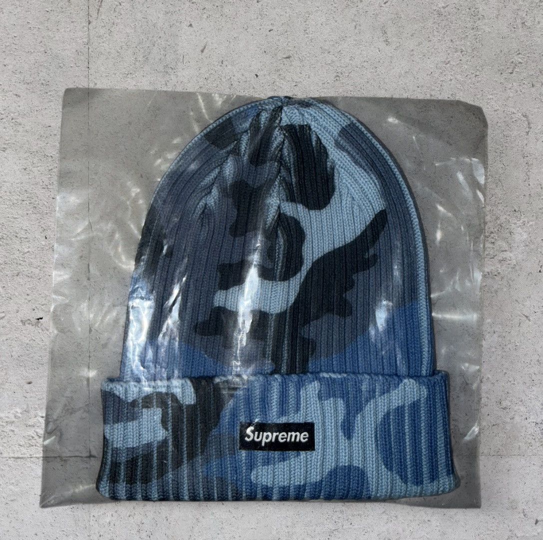 Supreme Overdyed Beanie SS26 Blue Camo Size ONE SIZE - 1 Thumbnail