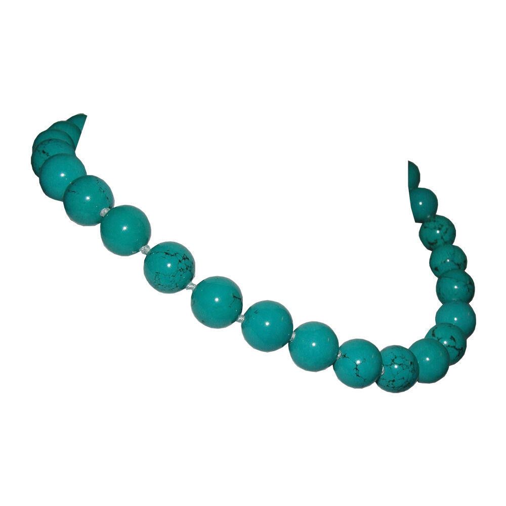 Designer Turquoise Medium Beaded Princess Necklace Size ONE SIZE - 2 Thumbnail