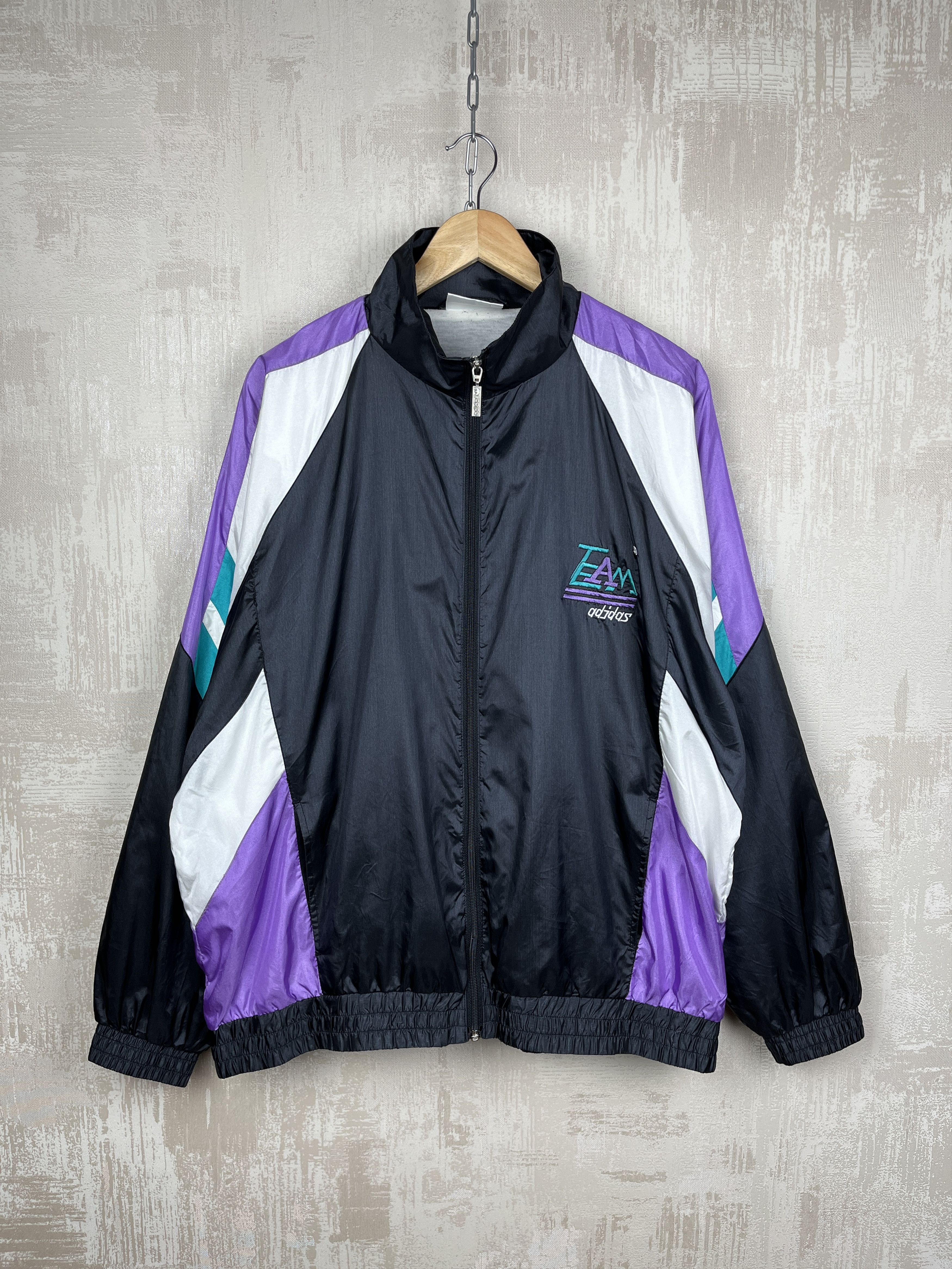 Adidas 90's Adidas Team Vintage Track Jacket Tracksuit Top Size US XL / EU 56 / 4 - 2 Thumbnail