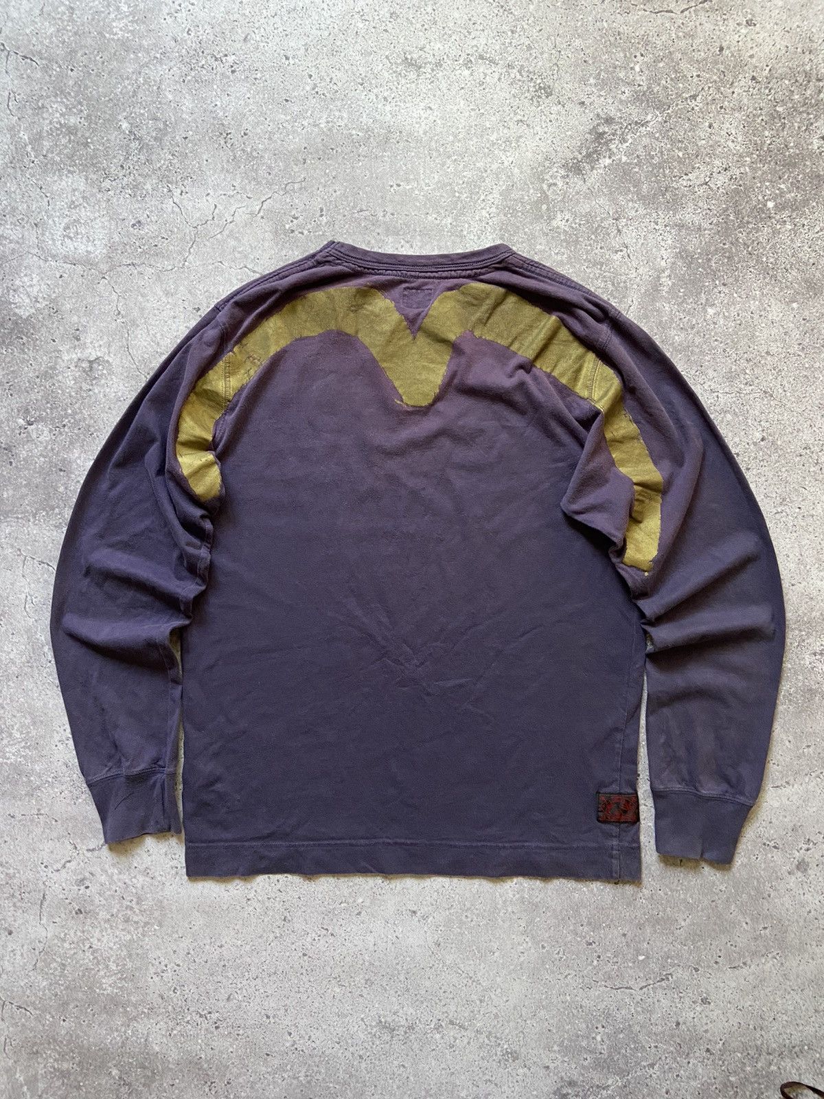Evisu Vintage Sun Faded Evisu longsleeve t-shirt big logo Size US XL / EU 56 / 4 - 1 Thumbnail