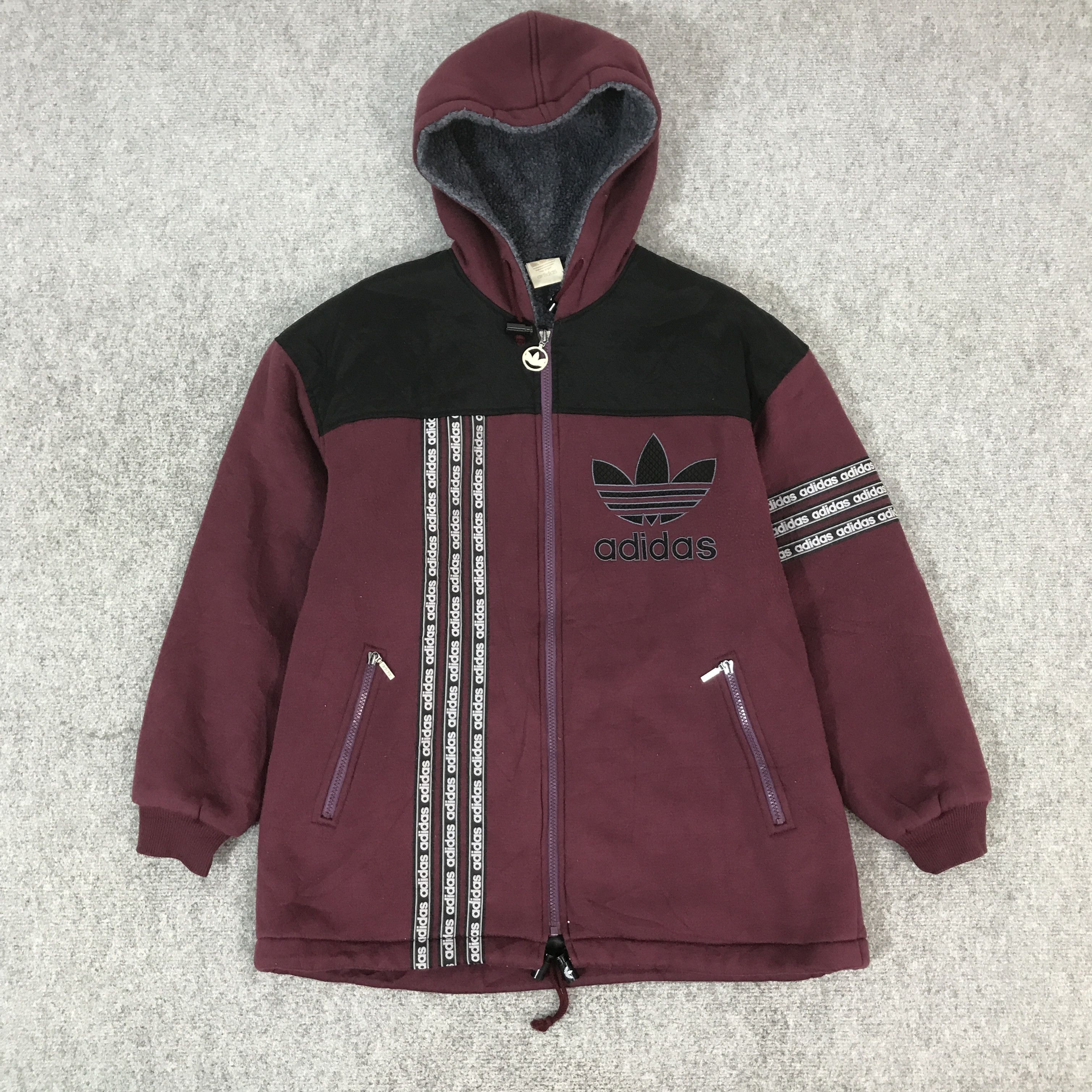Adidas VINTAGE 90s ADIDAS HOODIE SWEATSHIRT K66B2 Size US M / EU 48-50 / 2 - 1 Thumbnail