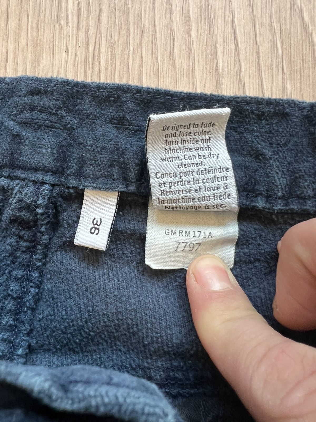 Calvin Klein × Vintage Vintage Calvin Klein 90s Crushed Velvet Pants 34 x 34 1997 Size US 34 / EU 50 - 5 Thumbnail