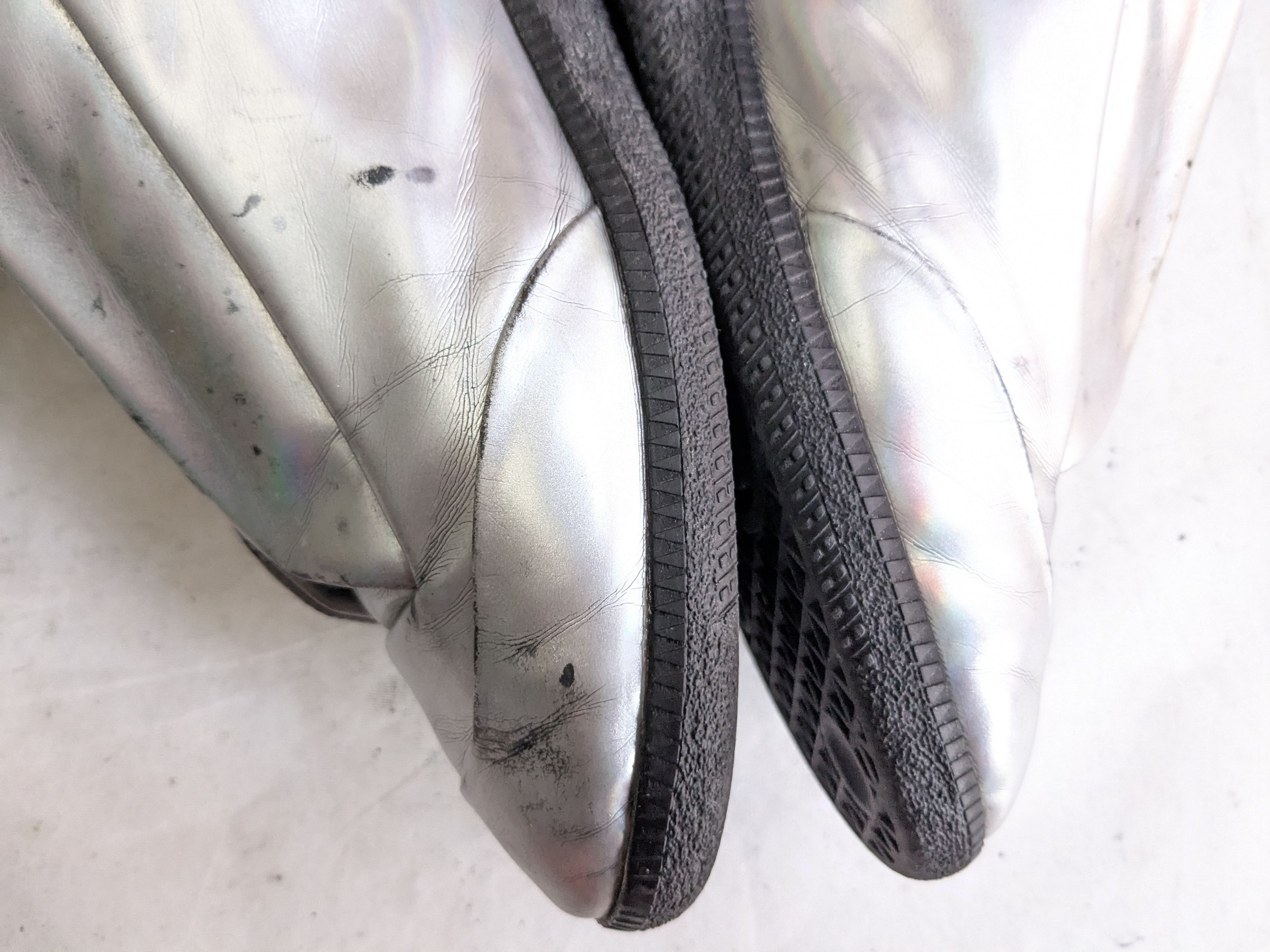Maison Margiela Maison Margiela Future Silver Black 11 44 Leather High Tops Size US 11 / EU 44 - 12 Thumbnail