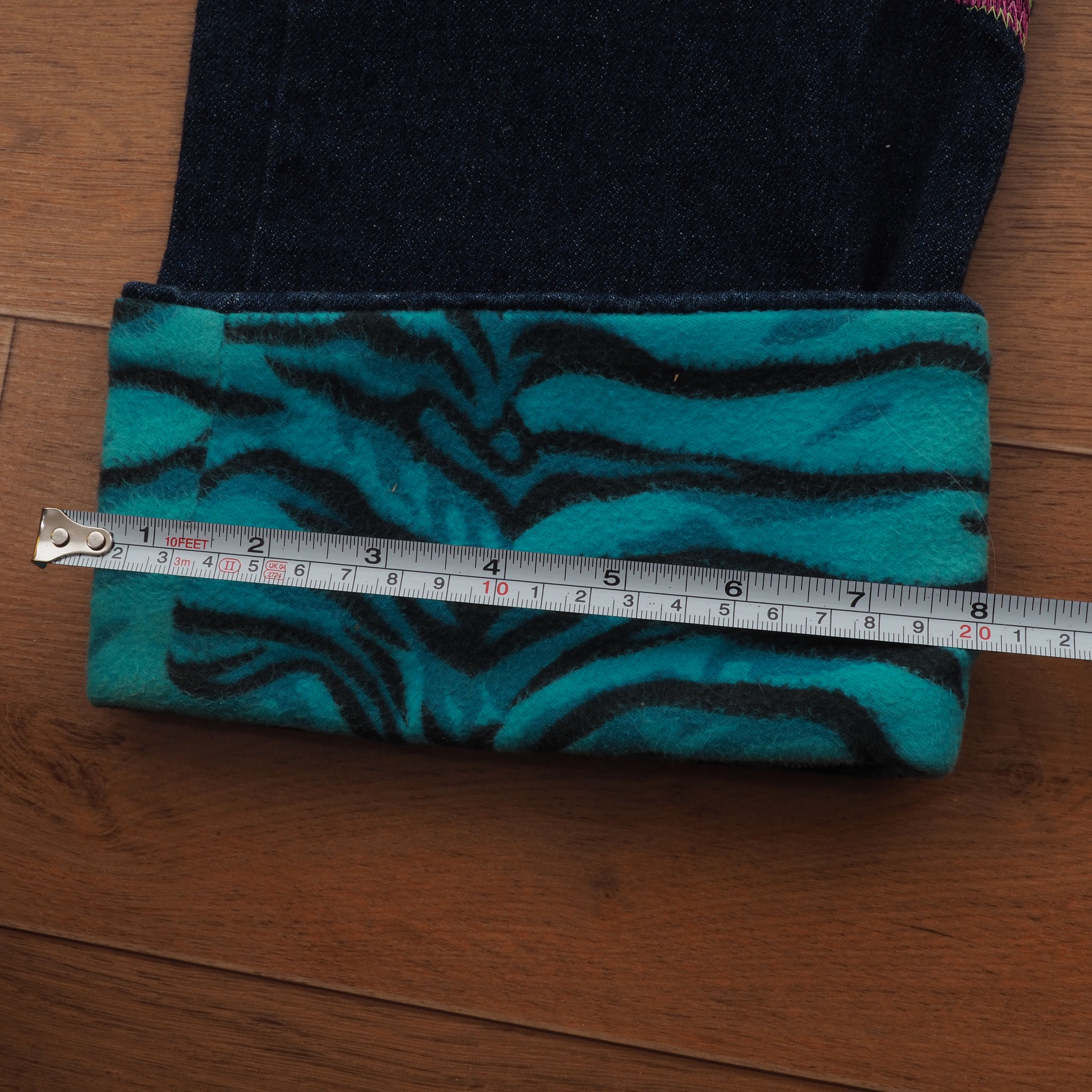Versace × Versace Jeans Couture × Vintage Versace Jeans Couture Vintage Embroider Flowers Blue Jeans Size 27" / US 4 / IT 40 - 9 Thumbnail