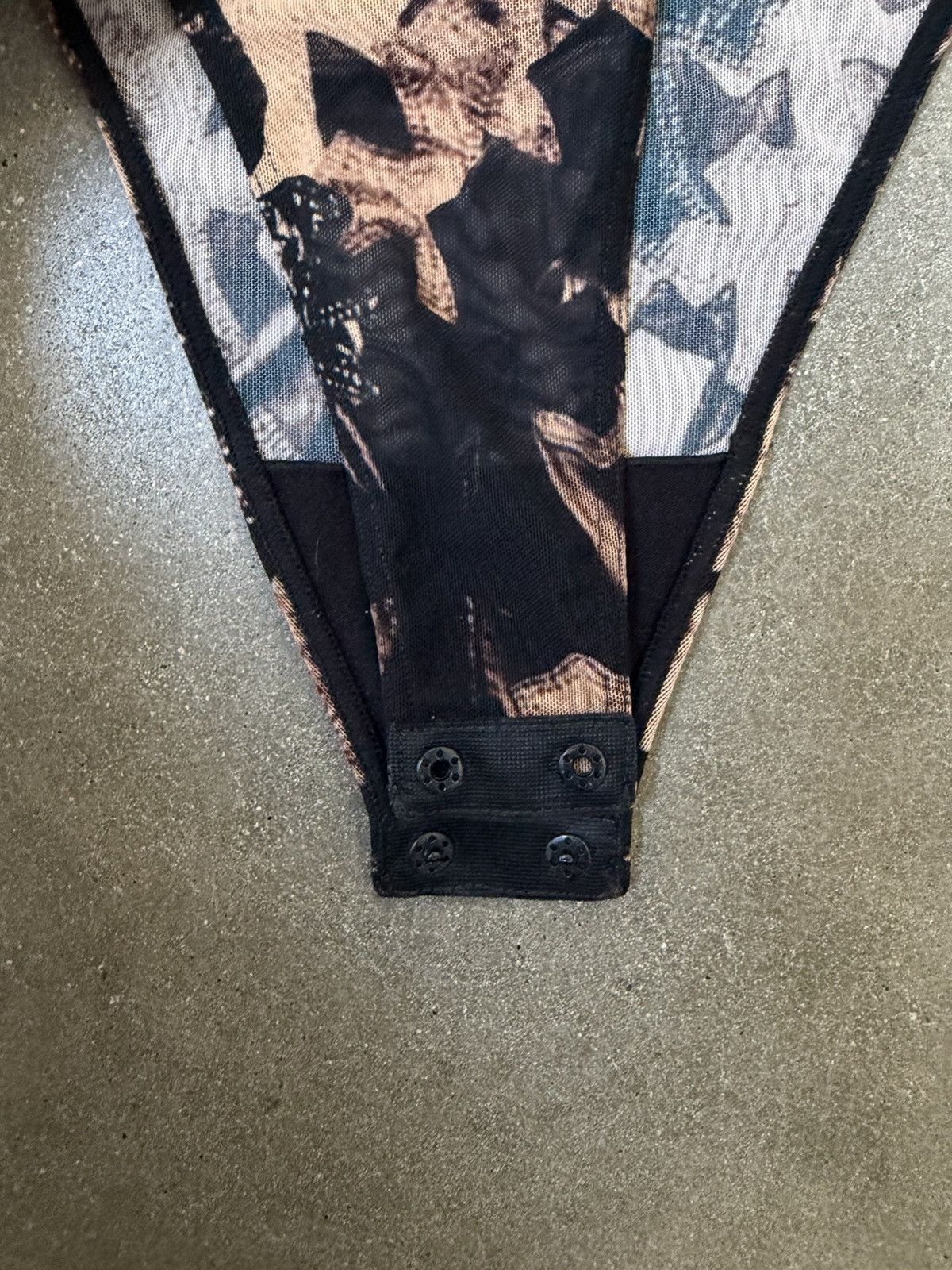 Chrome Hearts RARE!!Chrome Hearts Cross Print Mesh Body Suit Size M / US 6-8 / IT 42-44 - 3 Thumbnail