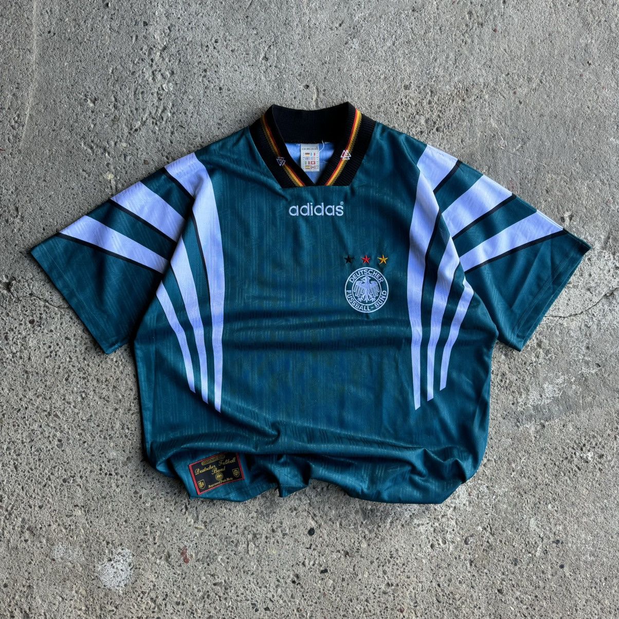 Pre-owned Adidas X Soccer Jersey 1996 Germany National Team Soccer Jersey In Green