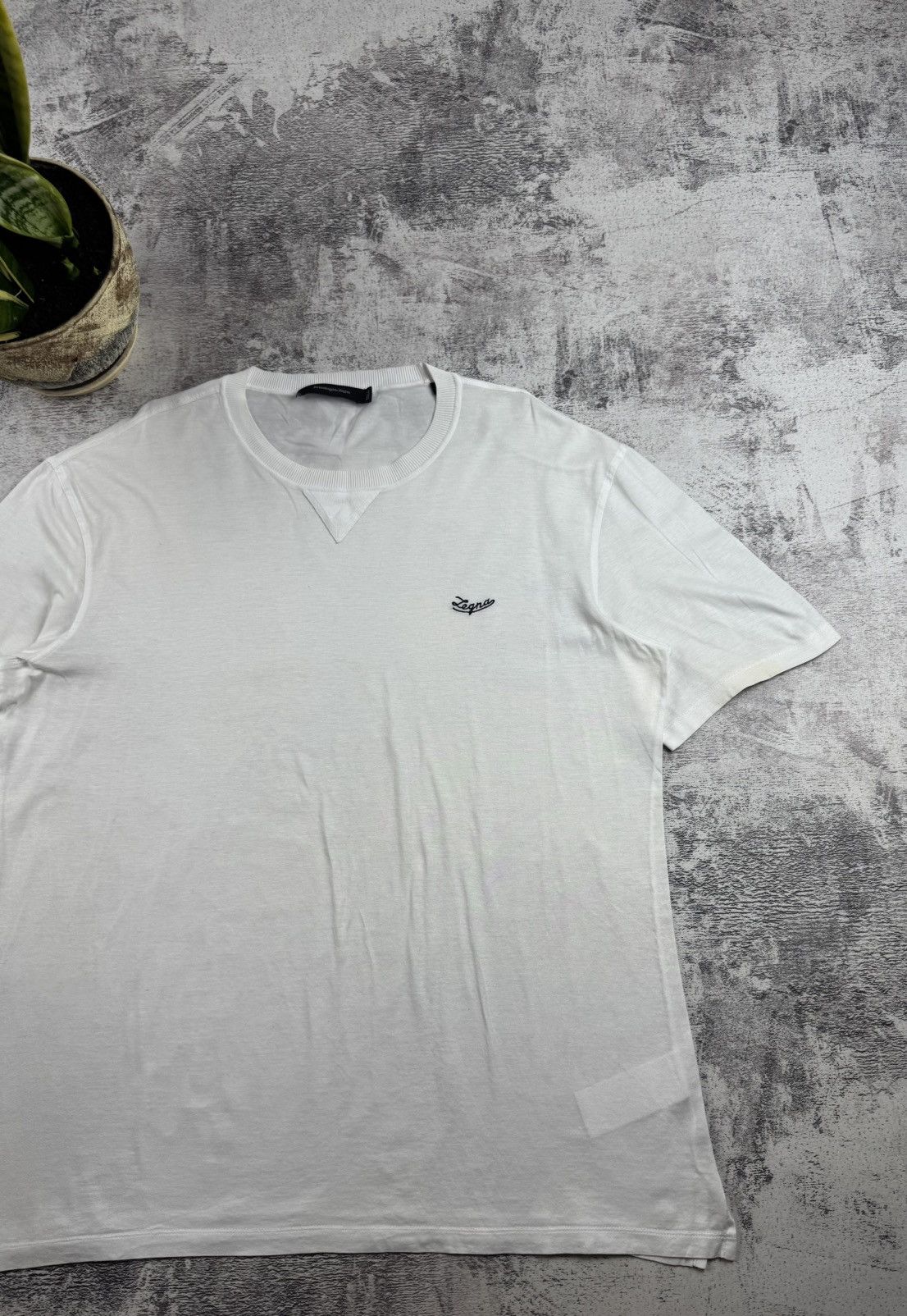 Ermenegildo Zegna Ermenegildo Zegna Size 52 Large Luxury White Mini Logo Men’s T Shirt Tee Jersey Size US L / EU 52-54 / 3 - 3 Thumbnail