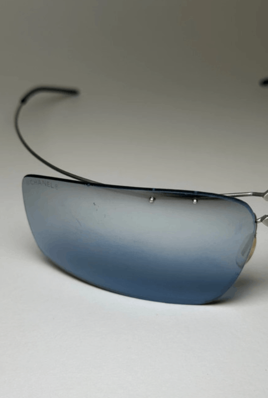 Chanel CHANEL Sunglasses 4032 Rimless Rhinestone 4017 Shields Size ONE SIZE - 5 Thumbnail