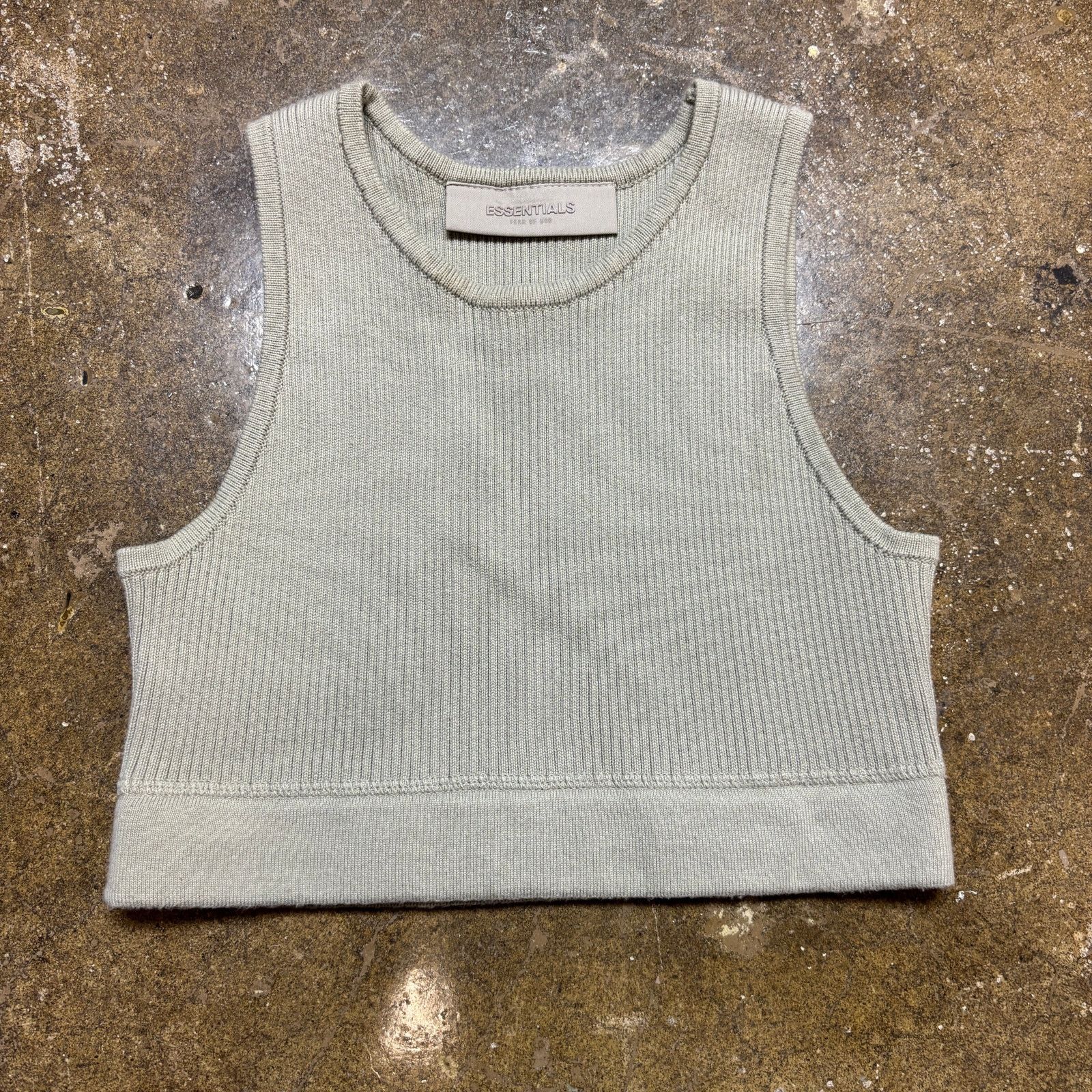 Essentials × Fear of God Fear of God Essentials Knit Rib Seal Sports Crop Tank Small Size S / US 4 / IT 40 - 2 Thumbnail