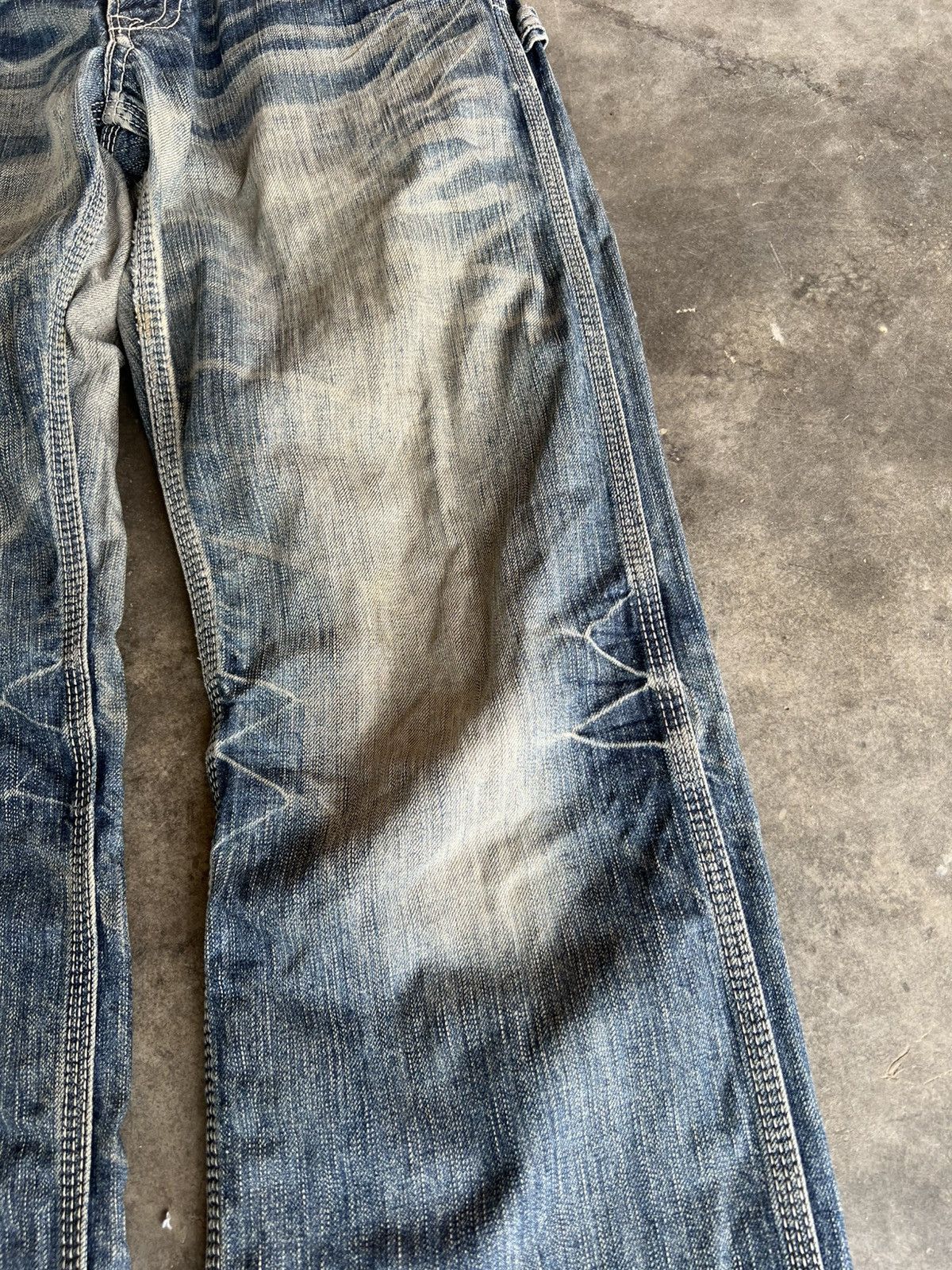 Edwin 💥Flare💥Edwin 503 Blue Trip Backle Back Jean Size US 30 / EU 46 - 9 Thumbnail