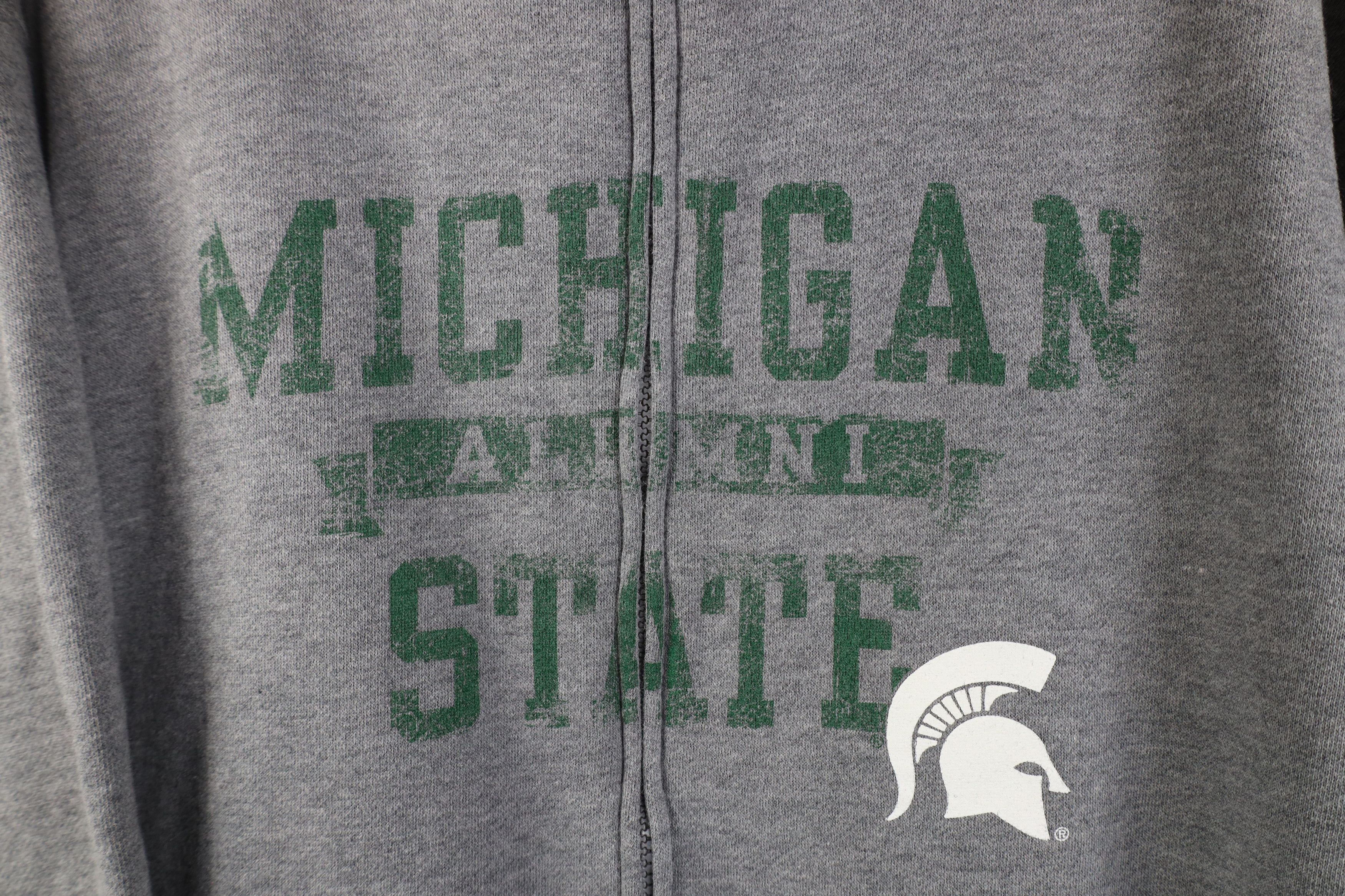 Vintage Vintage 90s Michigan State University Alumni Full Zip Hoodie Size US L / EU 52-54 / 3 - 5 Thumbnail