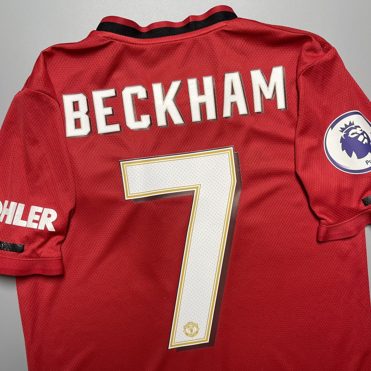 Adidas × Vintage MAN UNITED ADIDAS 2019/2020 FOOTBALL HOME JERSEY #7 BECKHAM Size US S / EU 44-46 / 1 - 14 Thumbnail