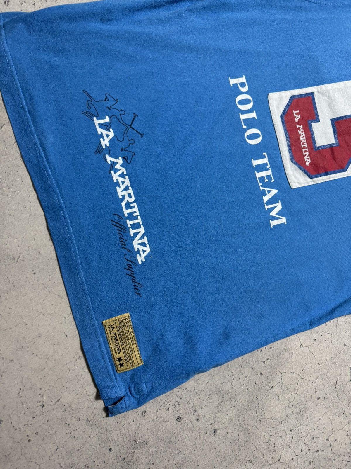 La Martina La Martina #3 Polo Team Vintage Polo Shirt Size M Blue Size US M / EU 48-50 / 2 - 11 Thumbnail