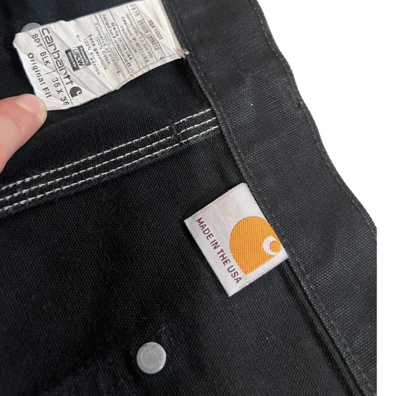 Carhartt Carhartt Double Knee Black Lightly Size US 36 / EU 52 - 5 Thumbnail