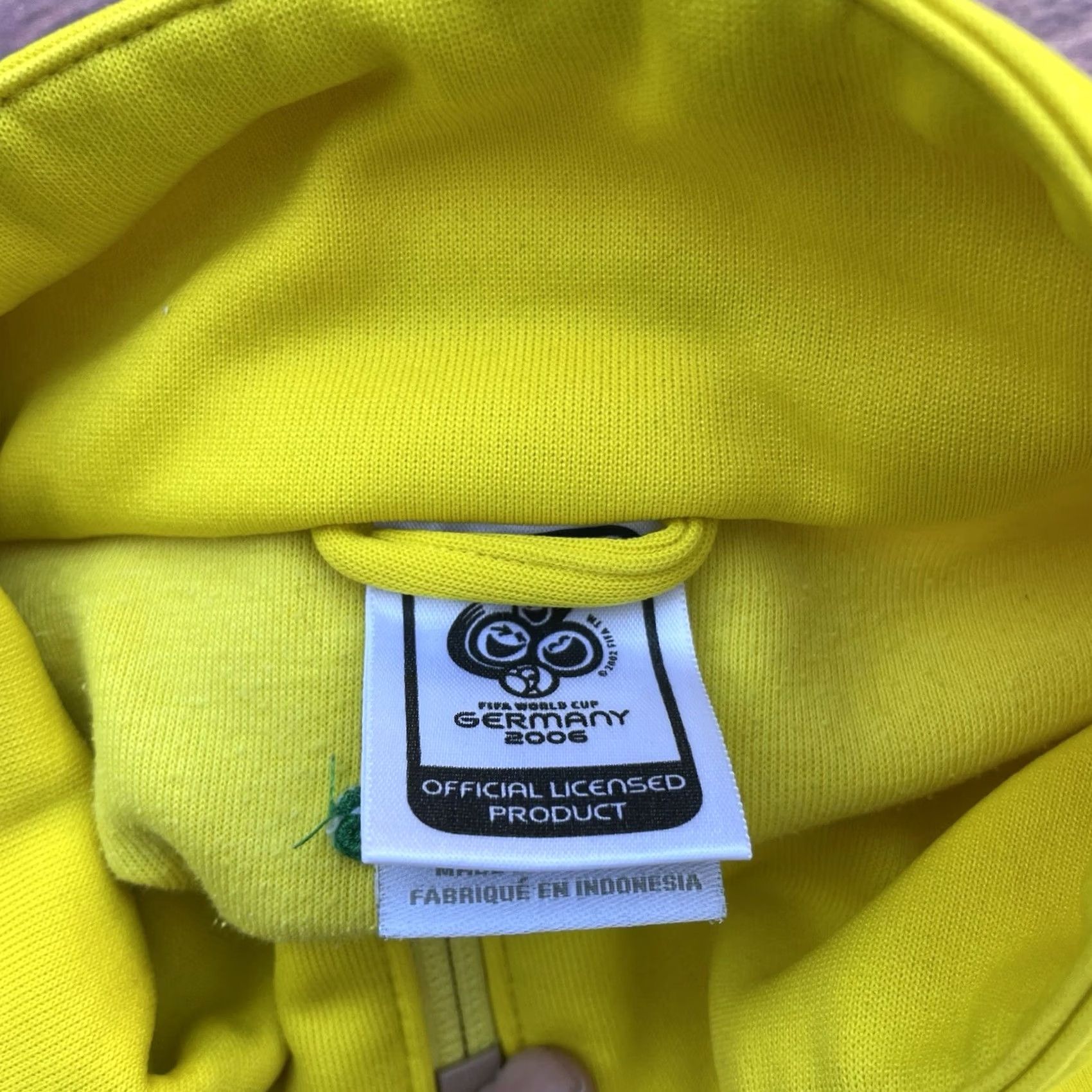 Adidas Adidas Yellow Track Jacket Mens 2XL Brazil National Team 2006 World Cup Soccer Size US XXL / EU 58 / 5 - 6 Thumbnail