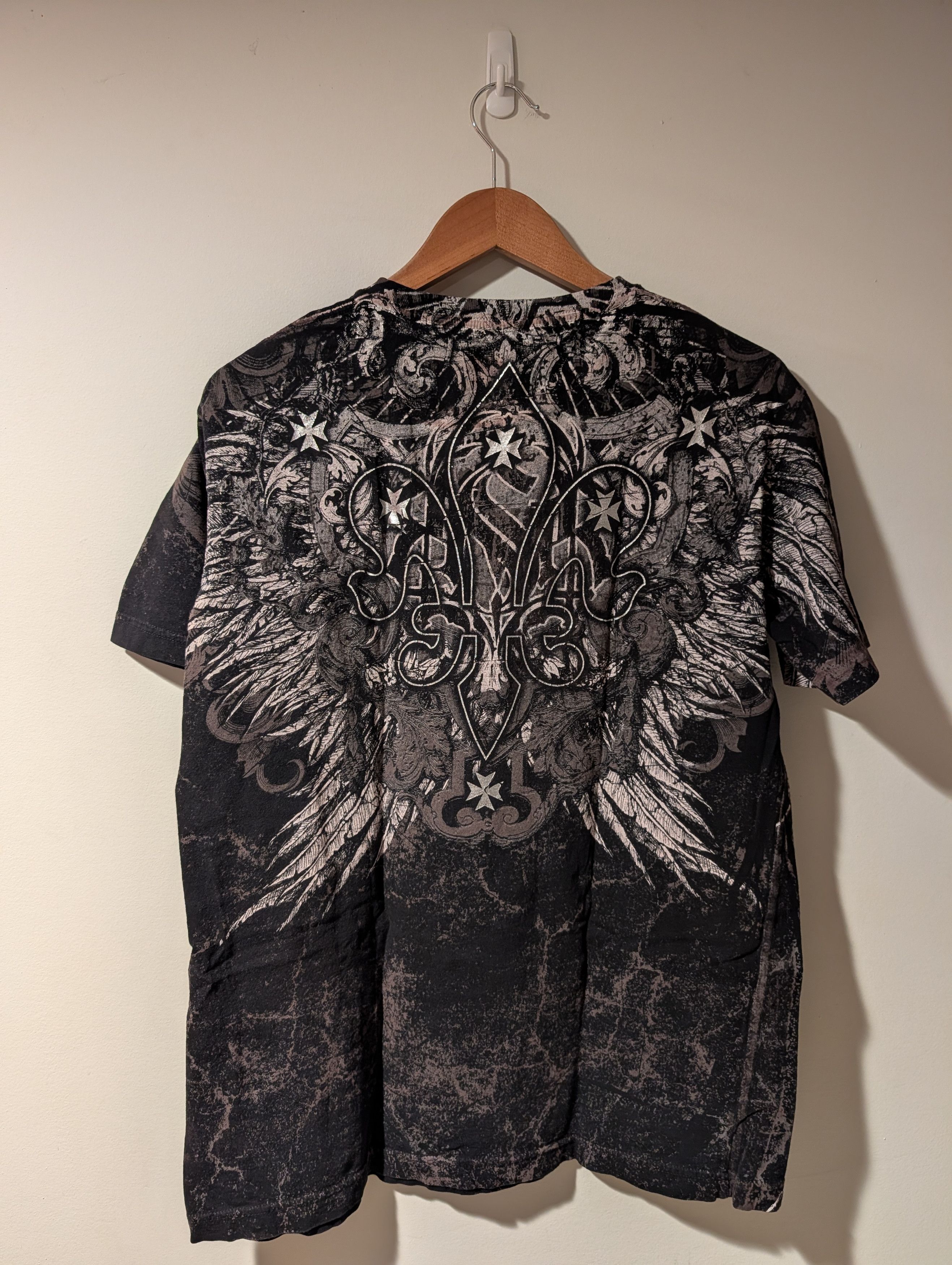 Raw State Vintage Raw State Redemption Winged Lions T-Shirt Y2K Gothic Size US L / EU 52-54 / 3 - 4 Thumbnail