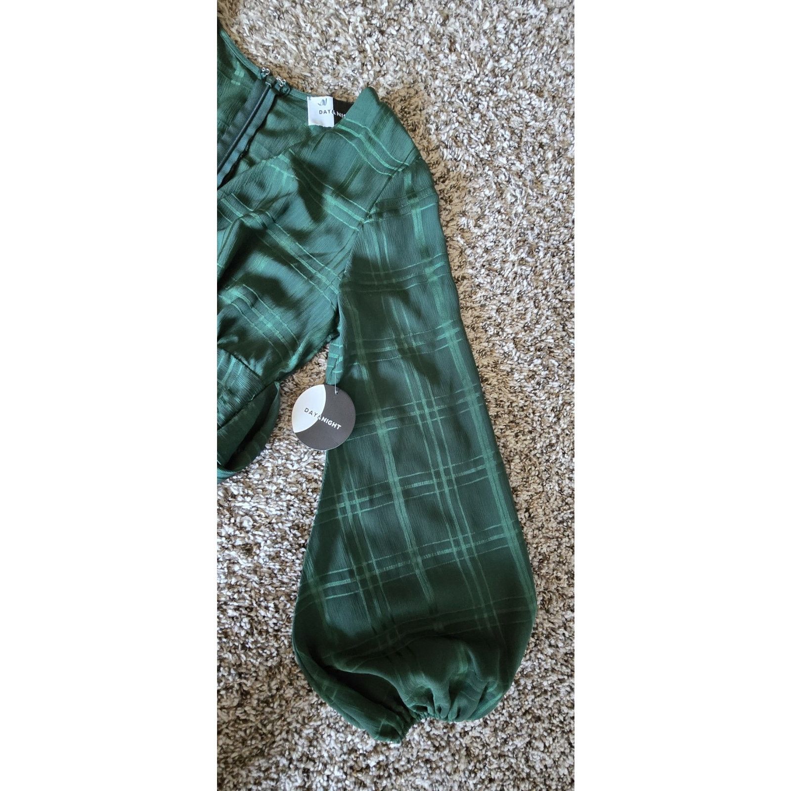 Daydreamer NWT Deep V-Neck Tie Ruffle Baby Doll Mini Romper Dress XS Size 26" / US 2 / IT 38 - 3 Thumbnail