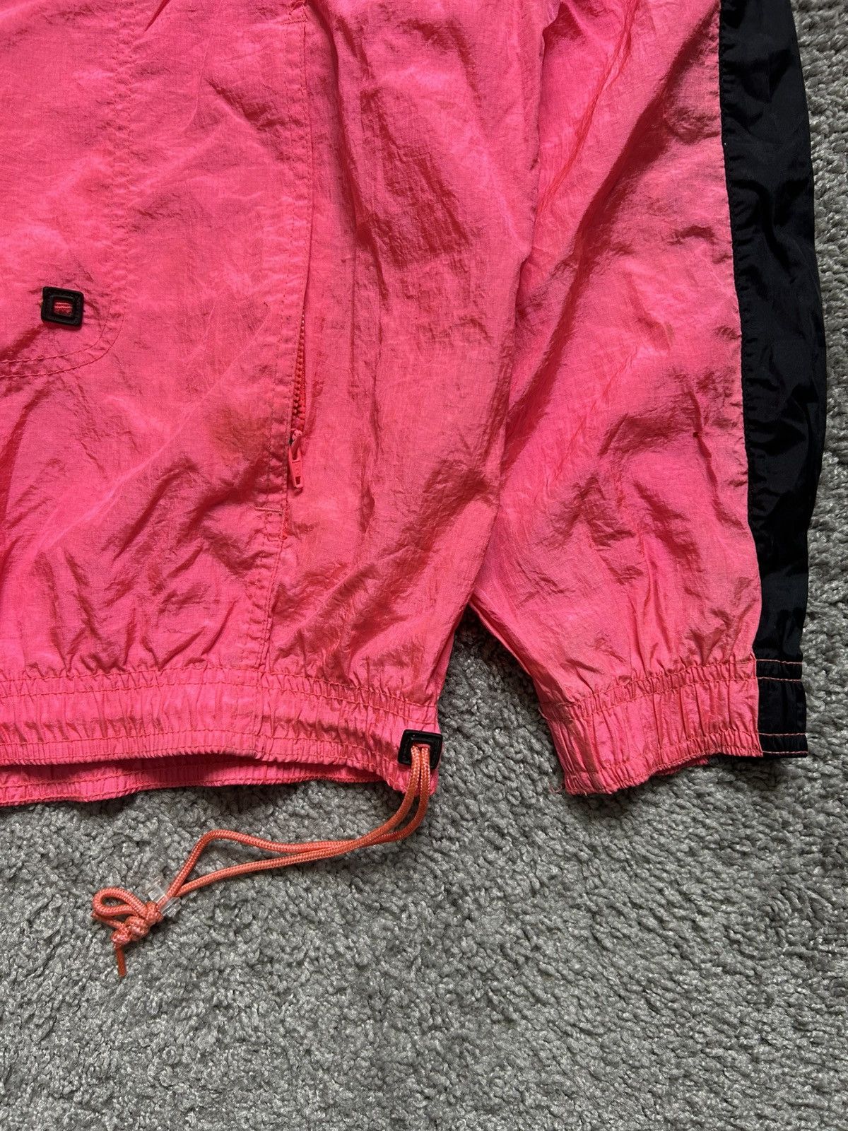 Nike Vintage 80s Nike Windbreaker Anorak Quarter Zip Jacket Pink Size US L / EU 52-54 / 3 - 4 Thumbnail