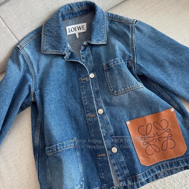 Loewe LOEWE Denim Jacket, Classic Style, Made of 100% Cotton. Br Size XXS / US 00 / IT 34 - 1 Thumbnail