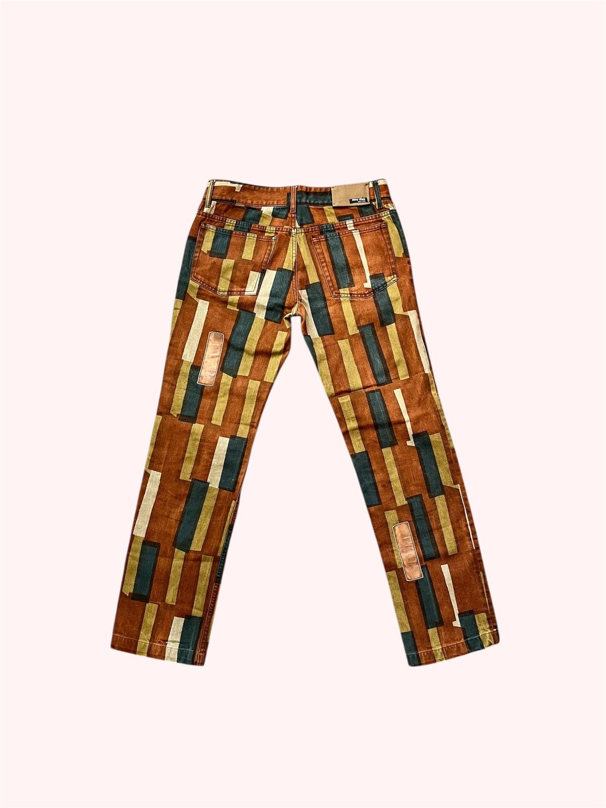 Miu Miu Miu Miu Geometric Print Pants Size US 32 / EU 48 - 2 Thumbnail