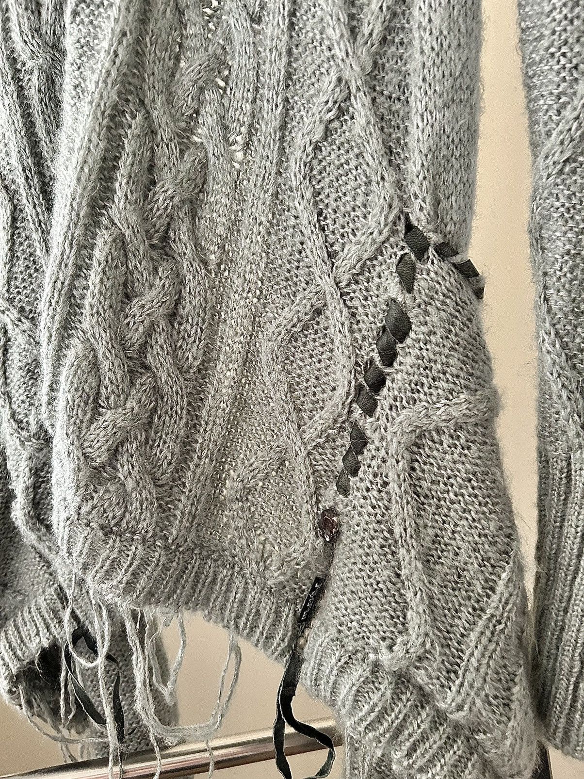 KMRii KMRii Knitted Grey Cardigan Size US S / EU 44-46 / 1 - 6 Thumbnail
