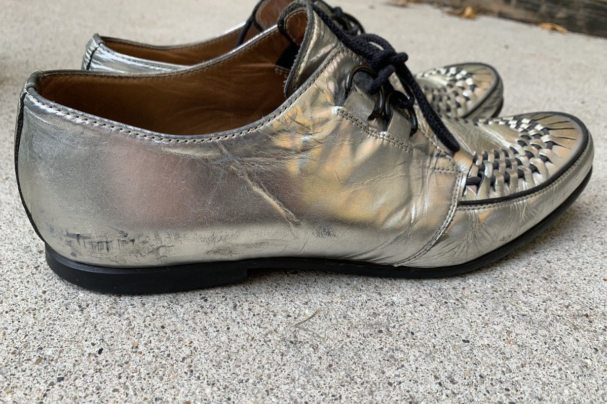 Number (N)ine Number (N)ine SS04 Silver Derby Shoes Size US 9 / EU 42 - 12 Thumbnail