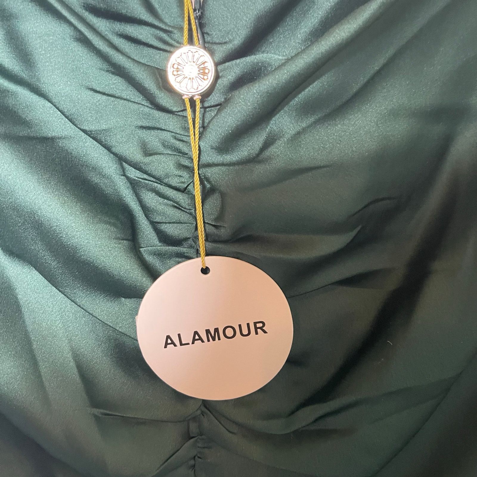 Other New Alamour the label Delara emerald maxi dress with train S Size S / US 4 / IT 40 - 3 Thumbnail