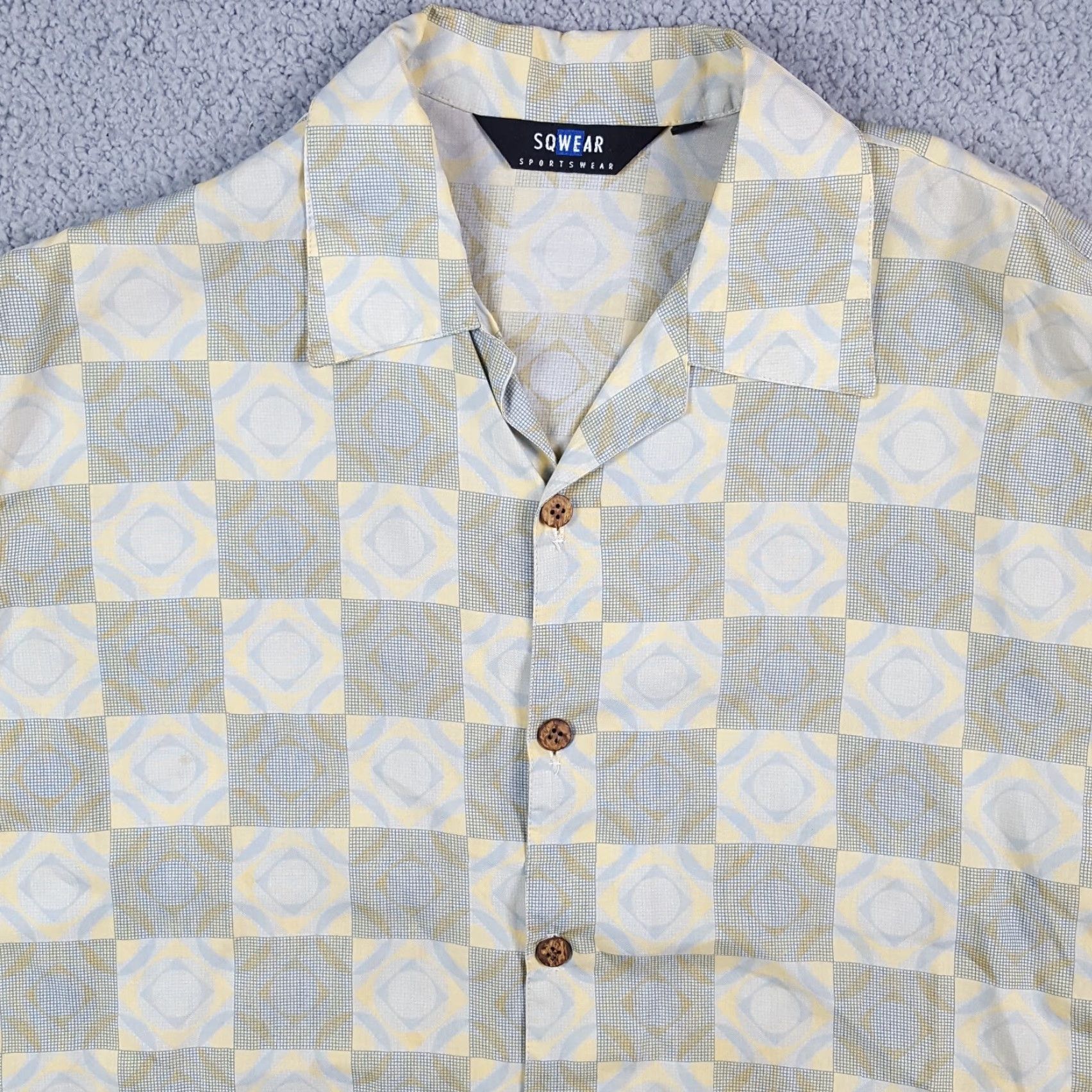 Vintage VINTAGE 80s Tencel Disco Men's XL Hawaiian Shirt Collared Button-Up Retro Casual Workwear Size US XL / EU 56 / 4 - 2 Thumbnail